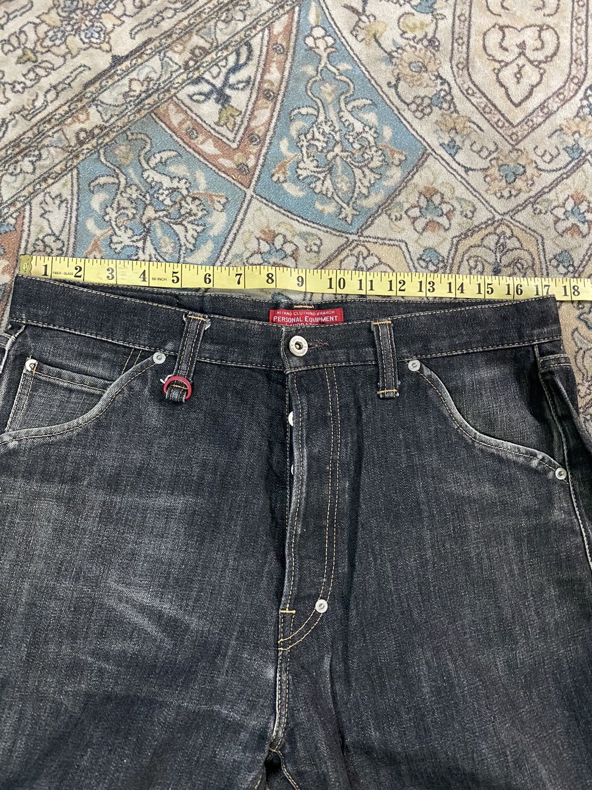 Nitraid Japanese Brand Nitraid Black Denim Jeans Embroidery Size US 34 / EU 50 - 17 Thumbnail