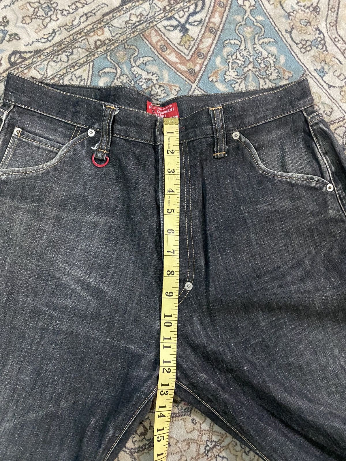 Nitraid Japanese Brand Nitraid Black Denim Jeans Embroidery Size US 34 / EU 50 - 23 Thumbnail