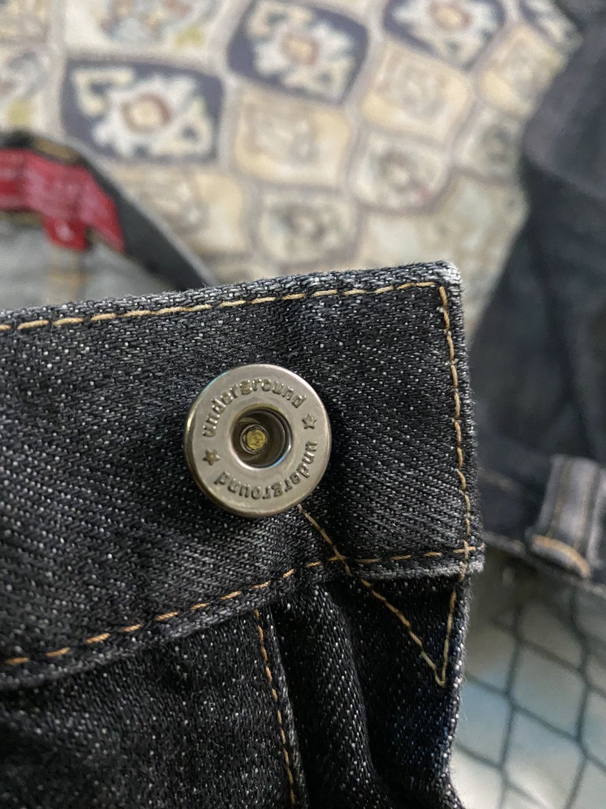 Nitraid Japanese Brand Nitraid Black Denim Jeans Embroidery Size US 34 / EU 50 - 16 Thumbnail
