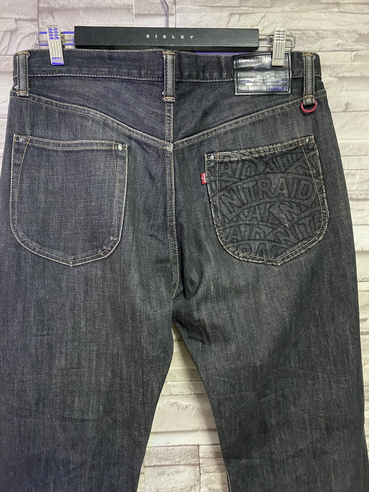 Nitraid Japanese Brand Nitraid Black Denim Jeans Embroidery Size US 34 / EU 50 - 9 Thumbnail