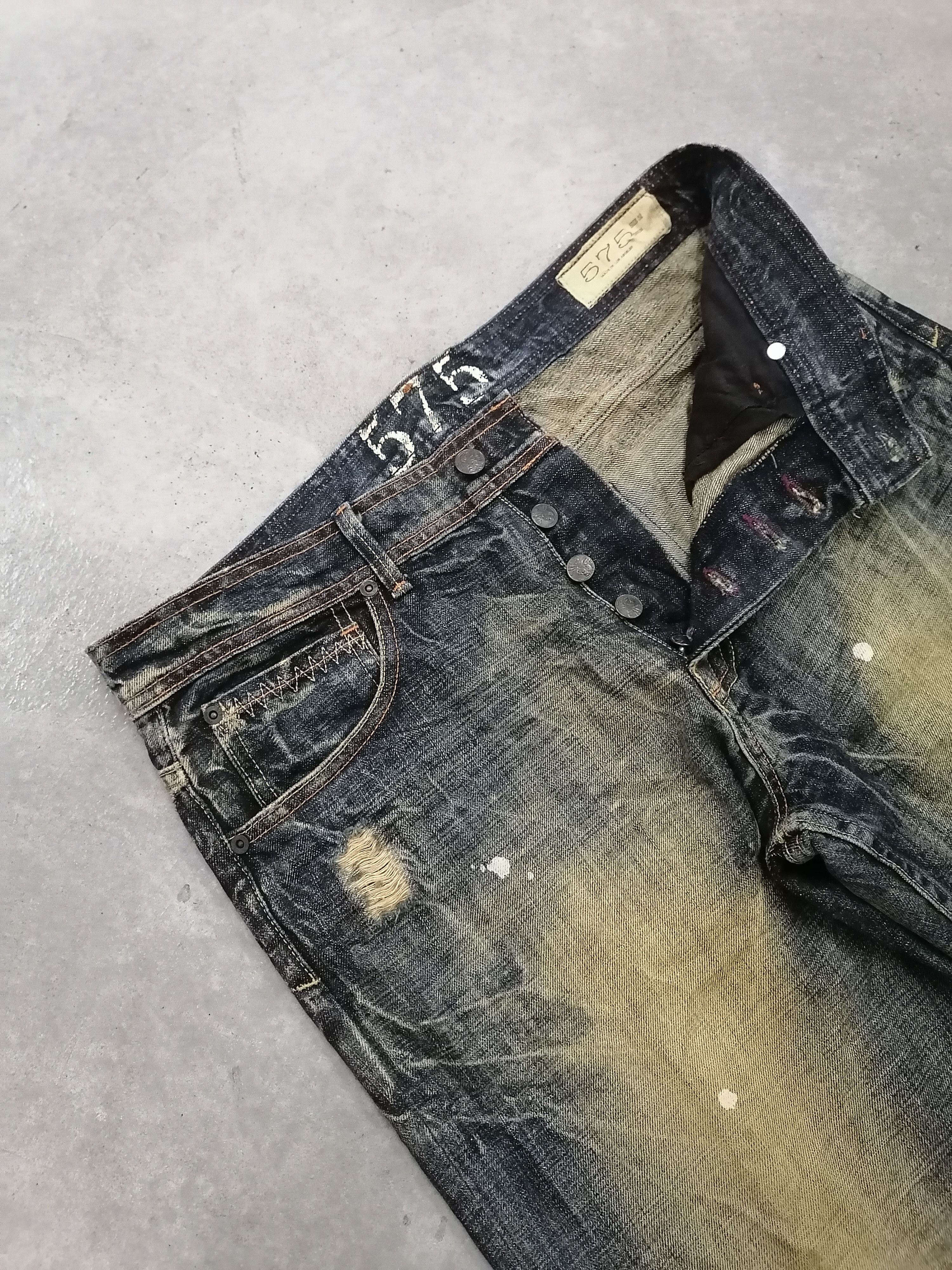 Other 575 Denim Distressed Patchwork Jeans Size US 34 / EU 50 - 5 Thumbnail