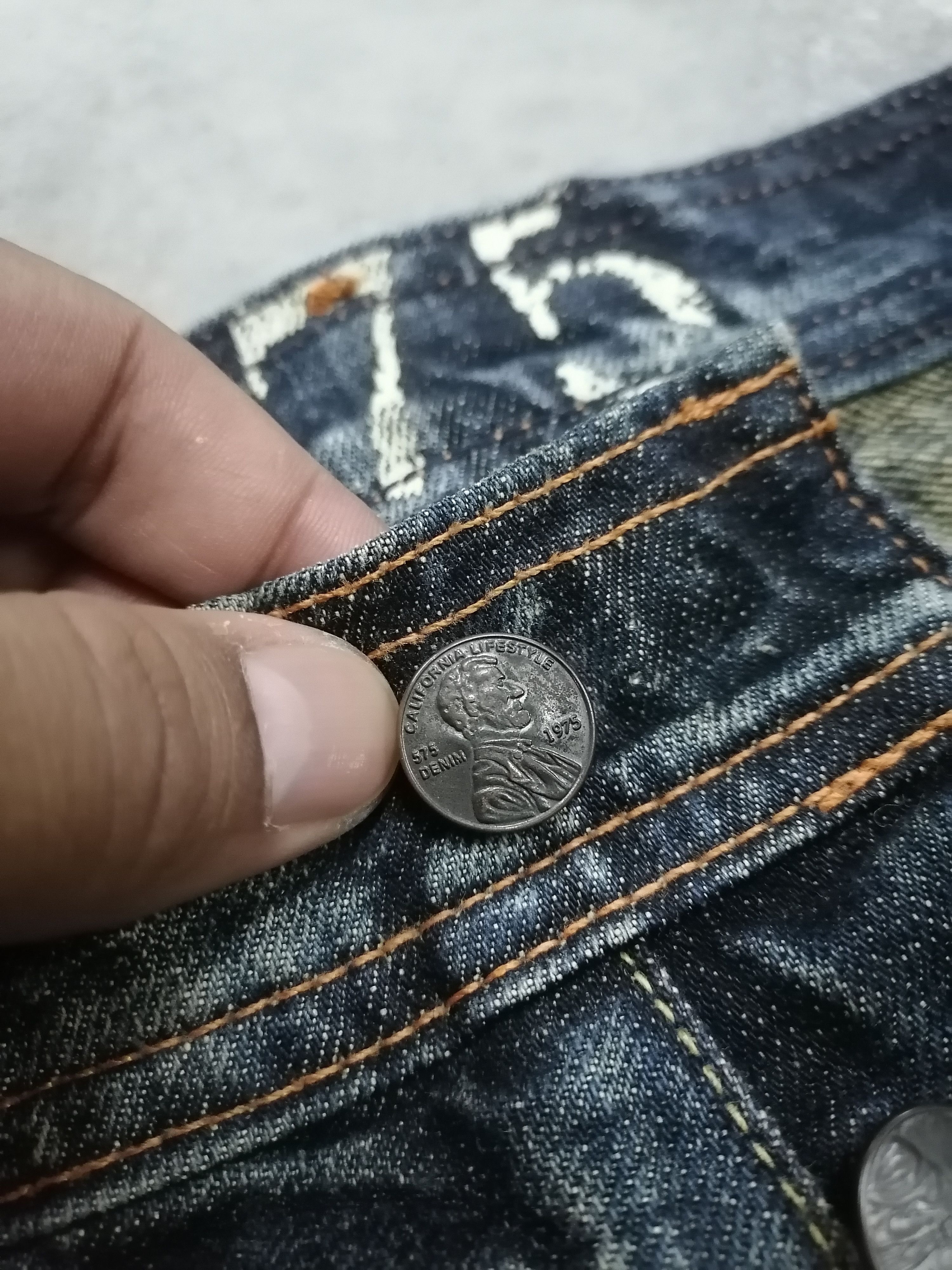 Other 575 Denim Distressed Patchwork Jeans Size US 34 / EU 50 - 6 Thumbnail