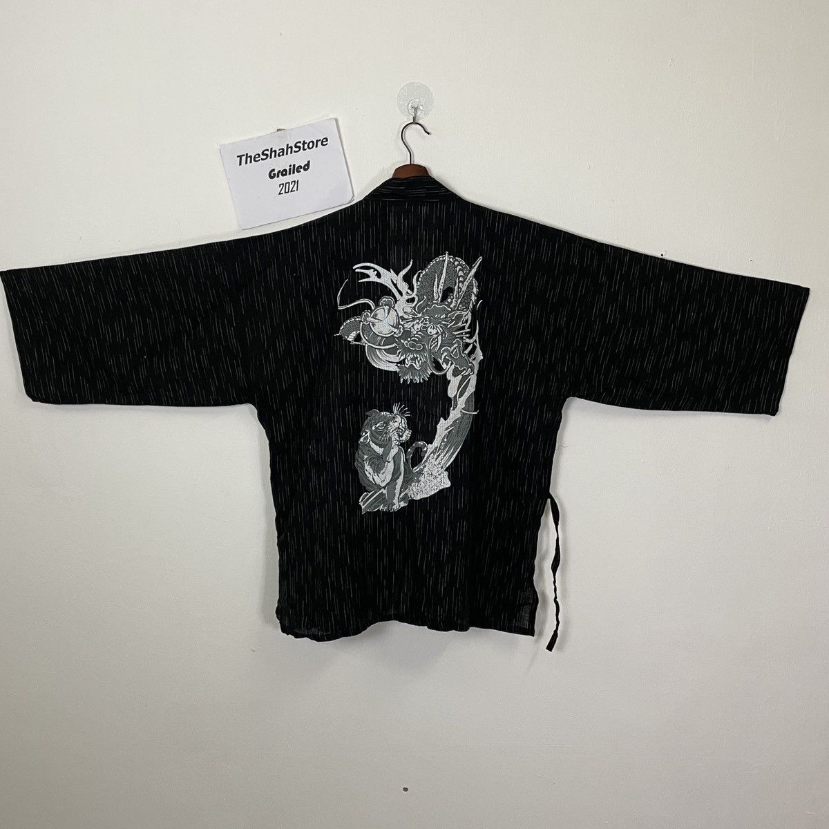 Japanese Brand Vintage Dragon Kimono Sanjuro Hanten Size US XL / EU 56 / 4 - 1 Thumbnail