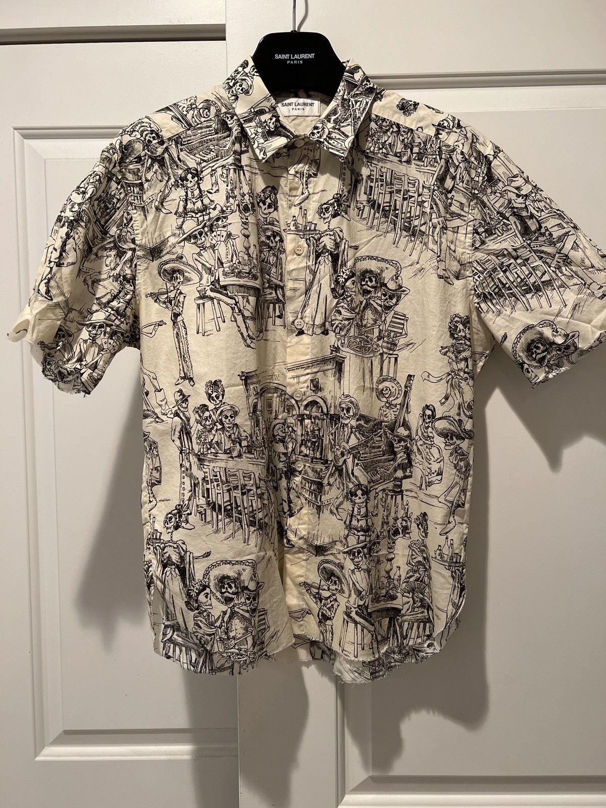 Saint laurent mexican party shirt sales