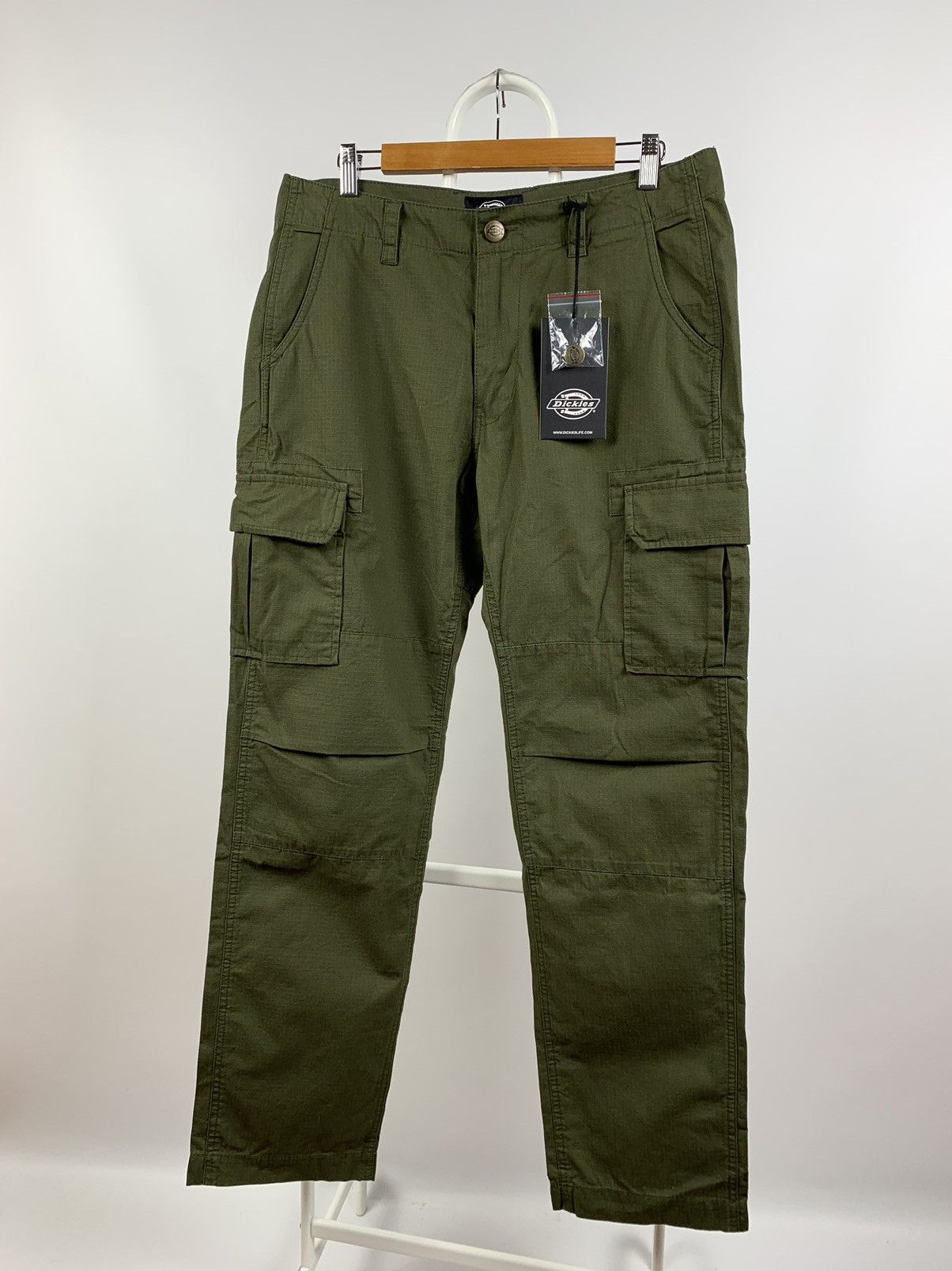 🔥NEW🔥 Dickies Khaki Multipocket Cargo Pants Travis Style