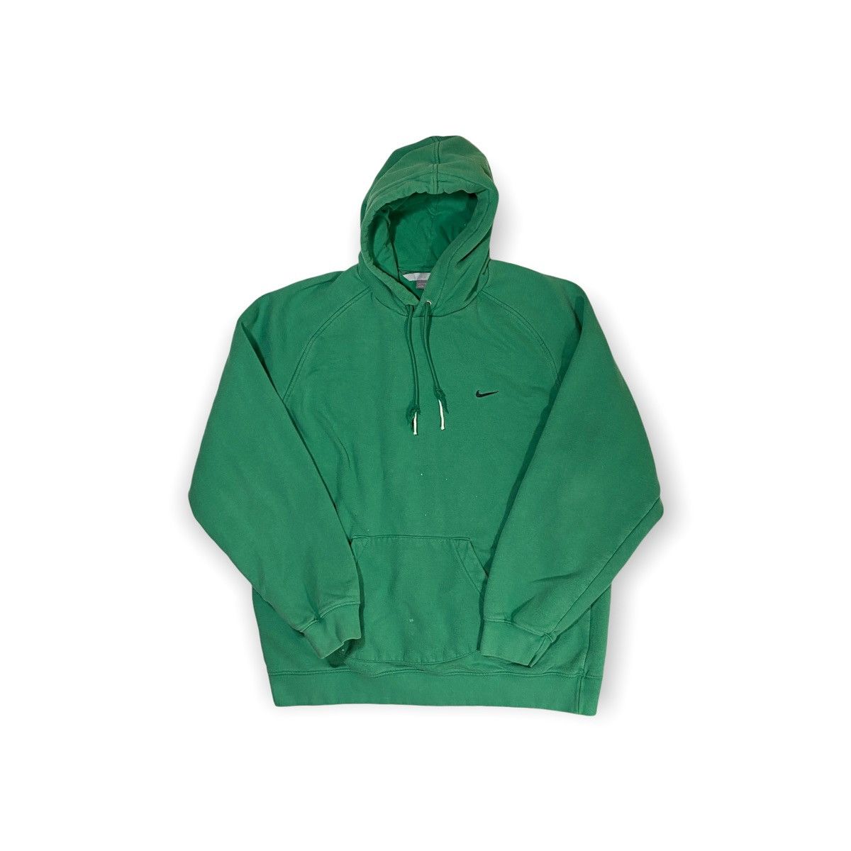 Nike × Vintage 00s Nike Hoodie Green Size US XL / EU 56 / 4 - 1 Thumbnail