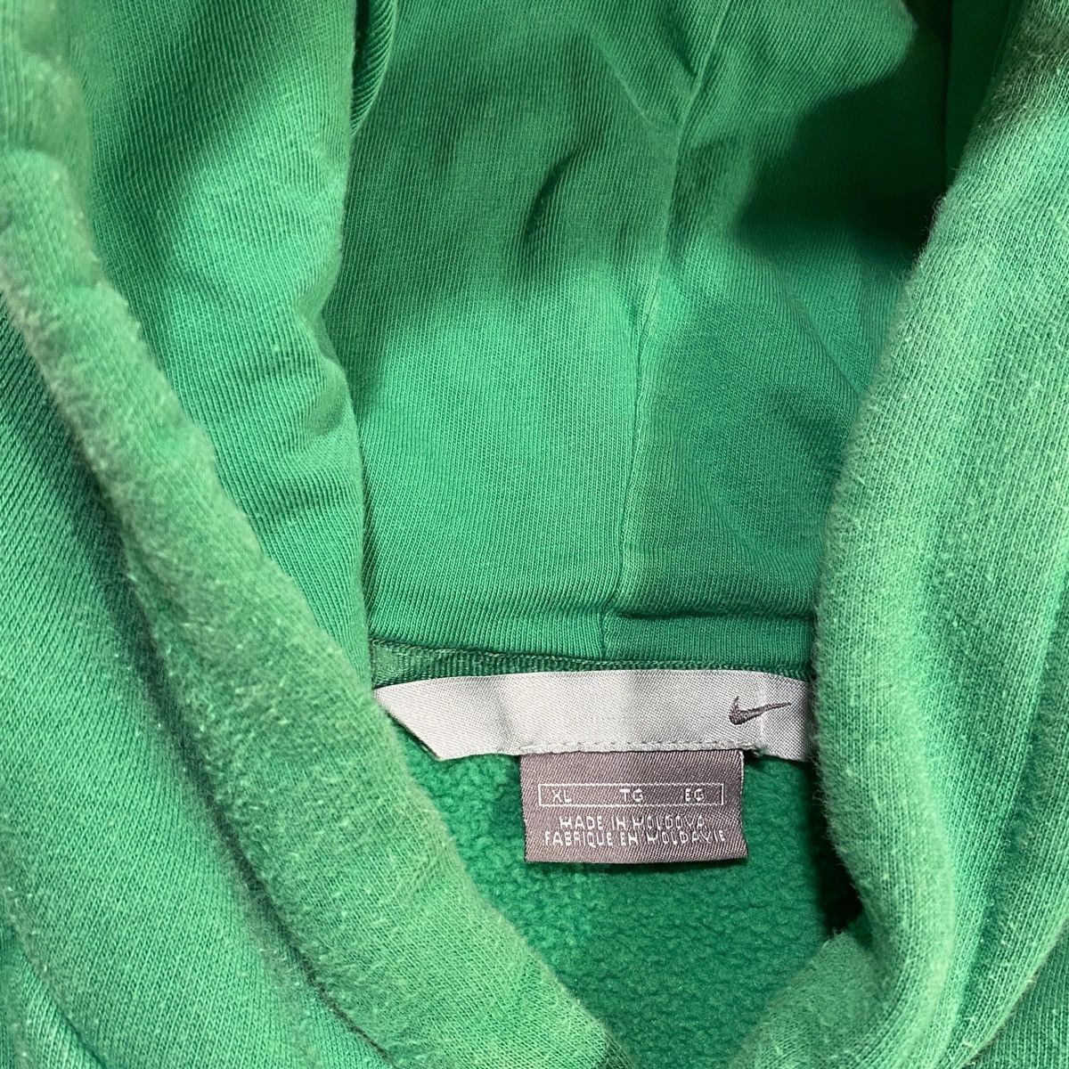 Nike × Vintage 00s Nike Hoodie Green Size US XL / EU 56 / 4 - 3 Thumbnail