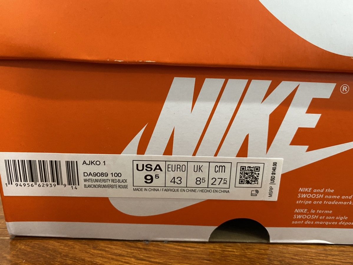 Jordan Brand AJKO RETRO HI 'CHICAGO' Size US 9.5 / EU 42-43 - 13 Thumbnail