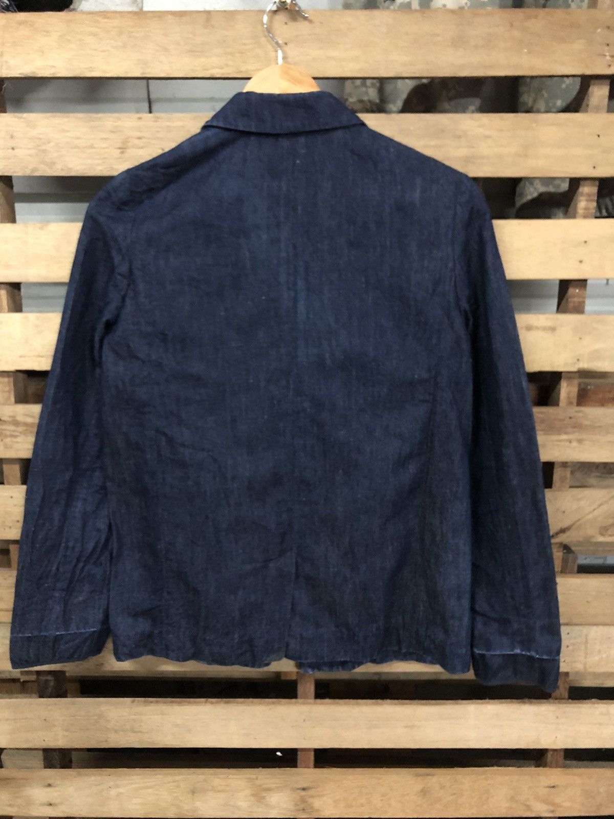 A.P.C. A.P.C Denim Buttonless suit jacket design Size US XS / EU 42 / 0 - 2 Thumbnail