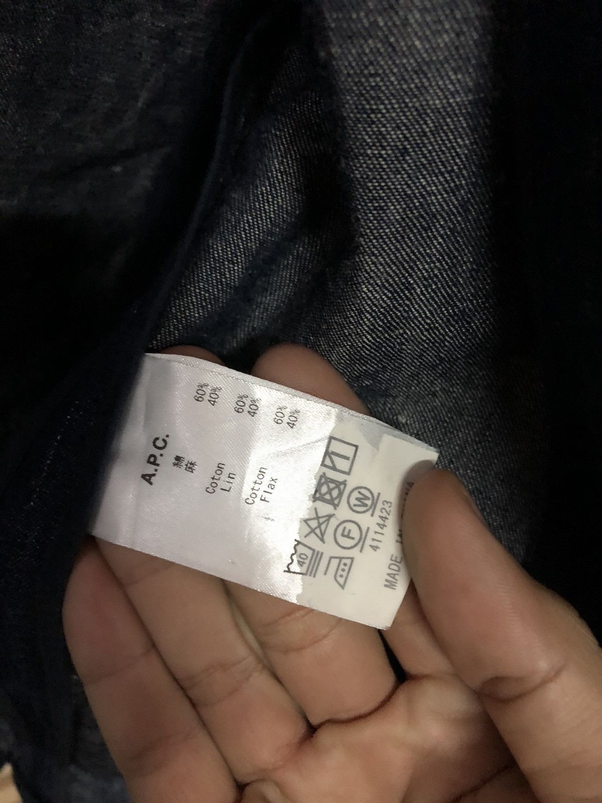 A.P.C. A.P.C Denim Buttonless suit jacket design Size US XS / EU 42 / 0 - 8 Thumbnail