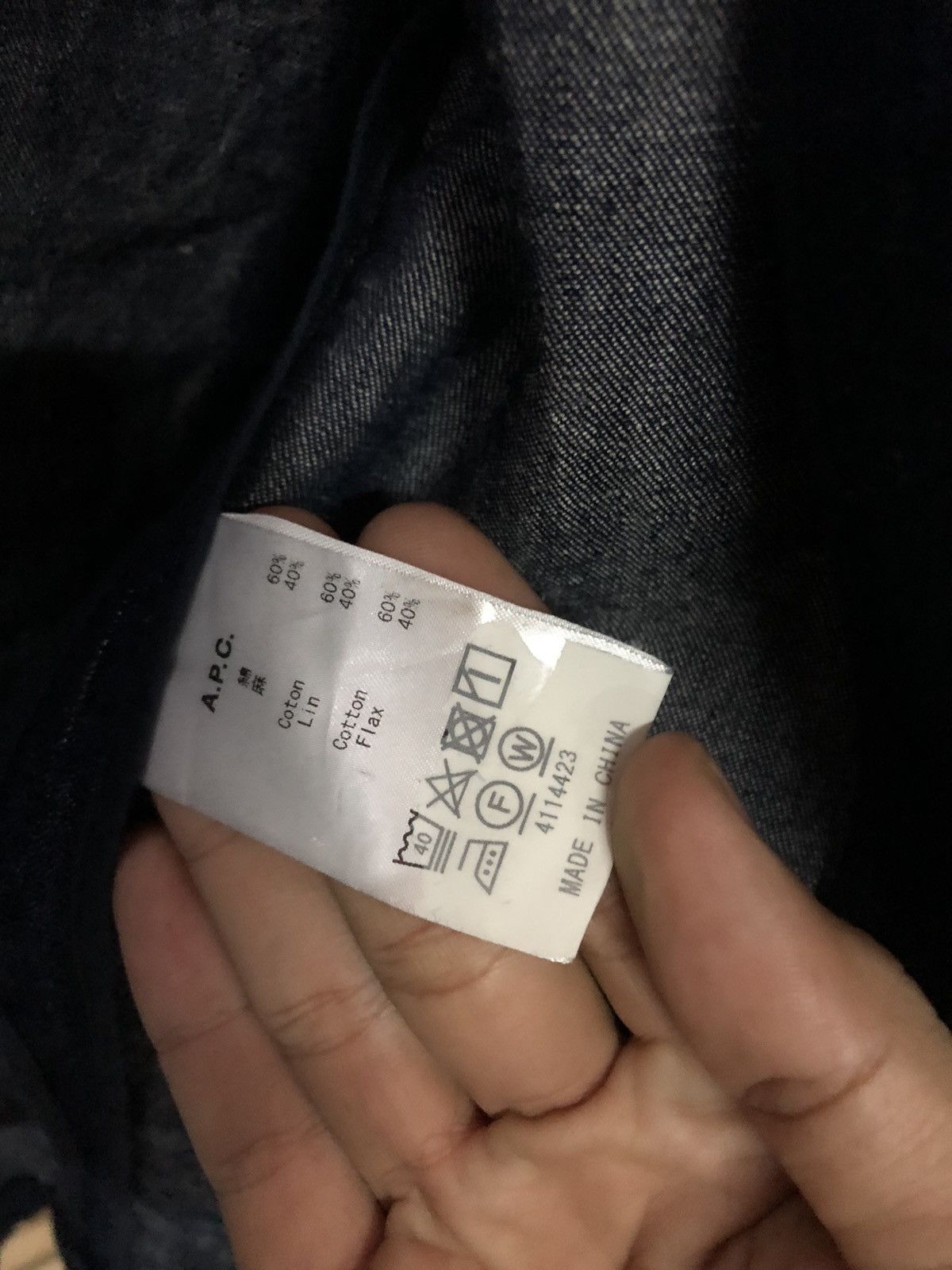 A.P.C. A.P.C Denim Buttonless suit jacket design Size US XS / EU 42 / 0 - 9 Thumbnail