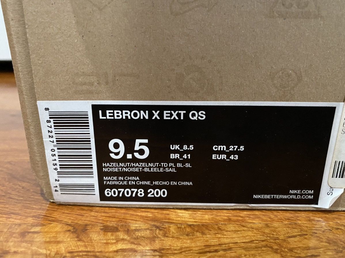 Nike LeBron 10 EXT QS Hazelnut 2013 Size US 9.5 / EU 42-43 - 14 Thumbnail
