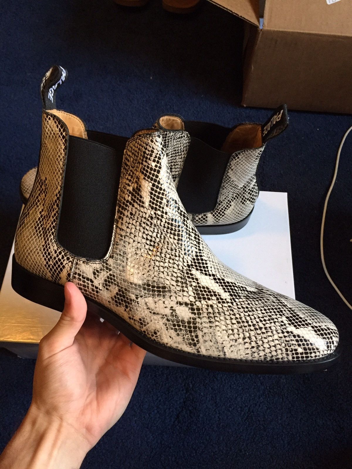 Palace snakeskin boots best sale