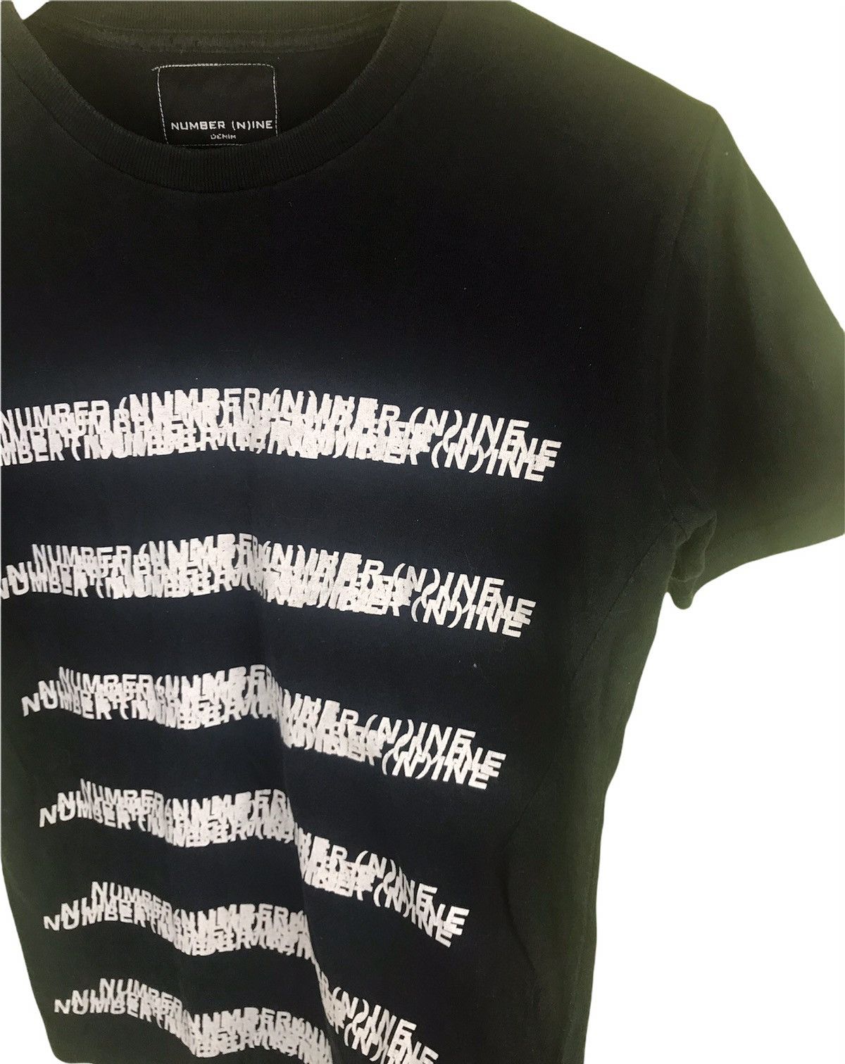 Number (N)ine Number Nine Big Font Mirror Short Sleeve Shirt Size US S / EU 44-46 / 1 - 5 Thumbnail