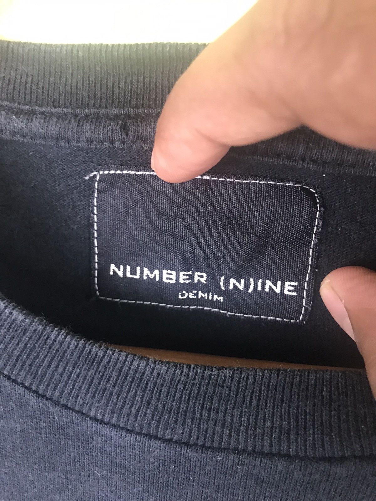 Number (N)ine Number Nine Big Font Mirror Short Sleeve Shirt Size US S / EU 44-46 / 1 - 6 Thumbnail