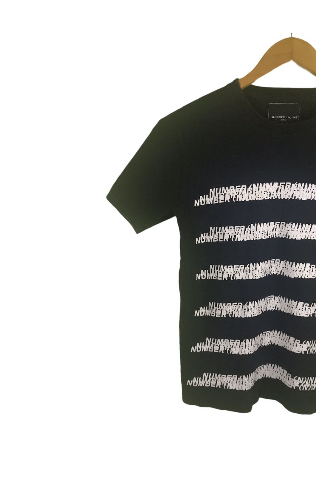 Number (N)ine Number Nine Big Font Mirror Short Sleeve Shirt Size US S / EU 44-46 / 1 - 4 Thumbnail