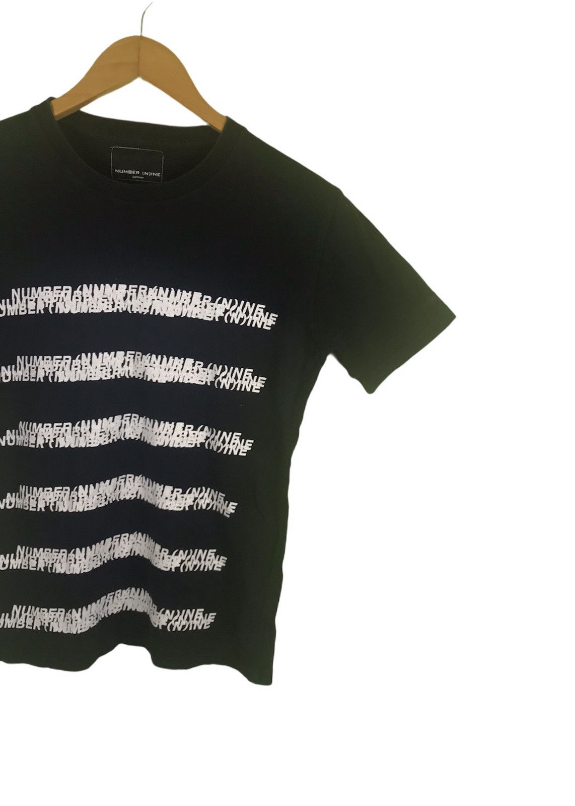 Number (N)ine Number Nine Big Font Mirror Short Sleeve Shirt Size US S / EU 44-46 / 1 - 3 Thumbnail