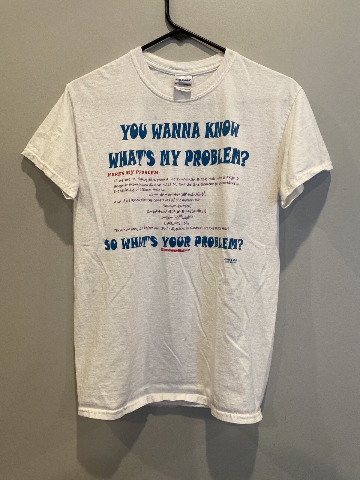 Vintage Vintage Y2K “What’s My Problem?” Tee Size US S / EU 44-46 / 1 - 1 Thumbnail