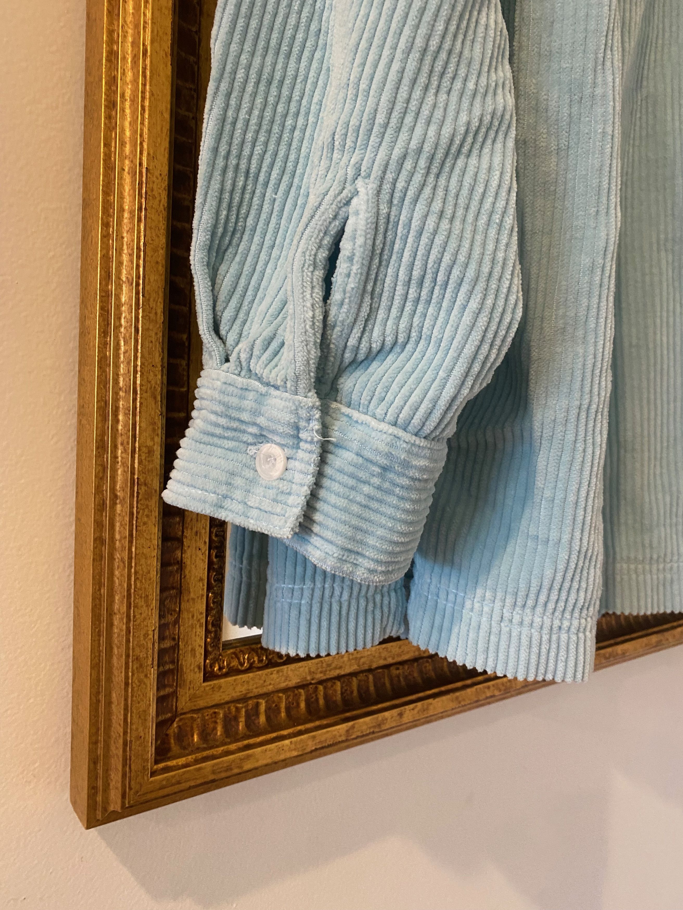 ERL ERL Light Blue Corduroy Shirt Size US S / EU 44-46 / 1 - 3 Thumbnail