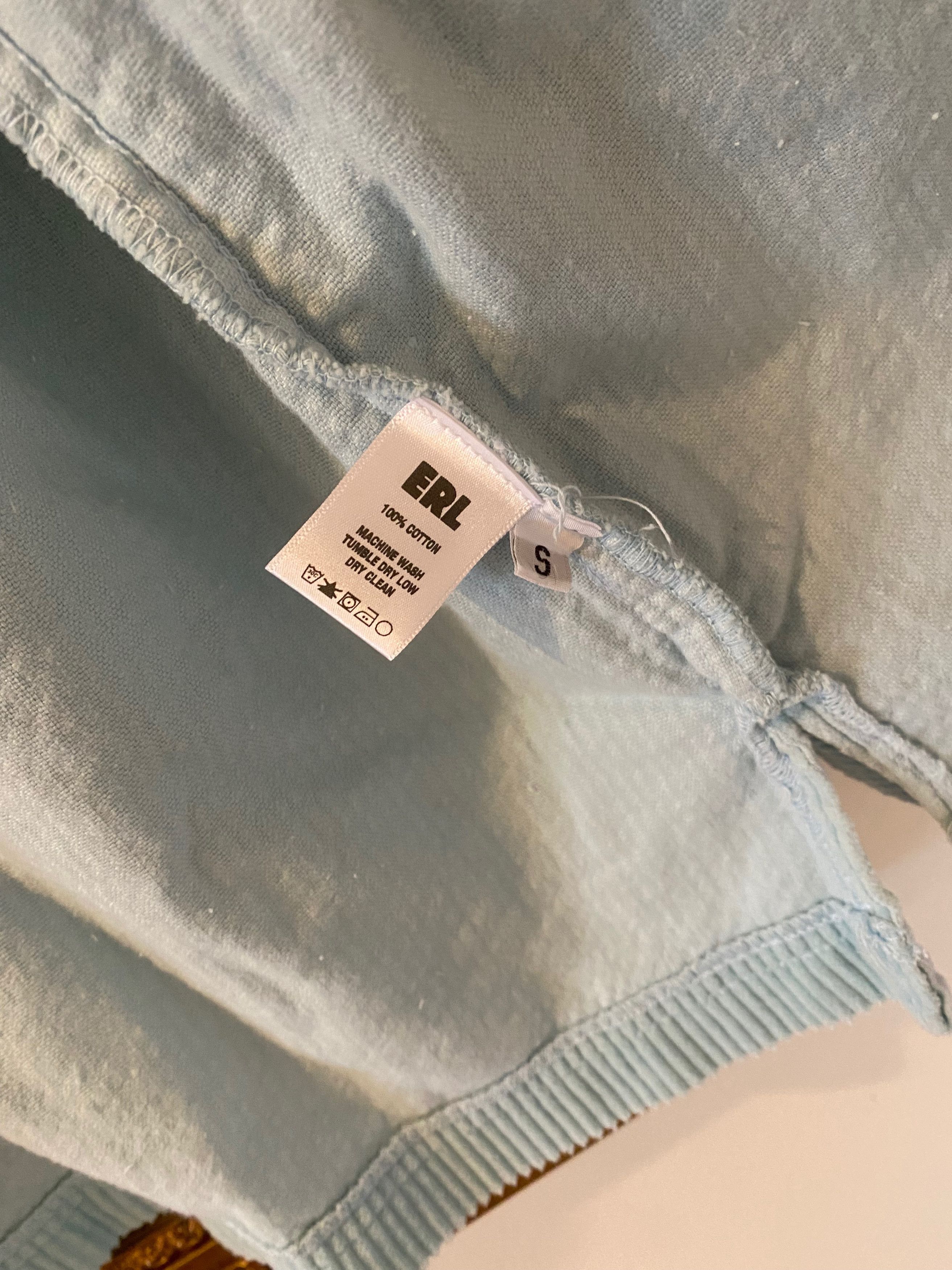 ERL ERL Light Blue Corduroy Shirt Size US S / EU 44-46 / 1 - 5 Thumbnail