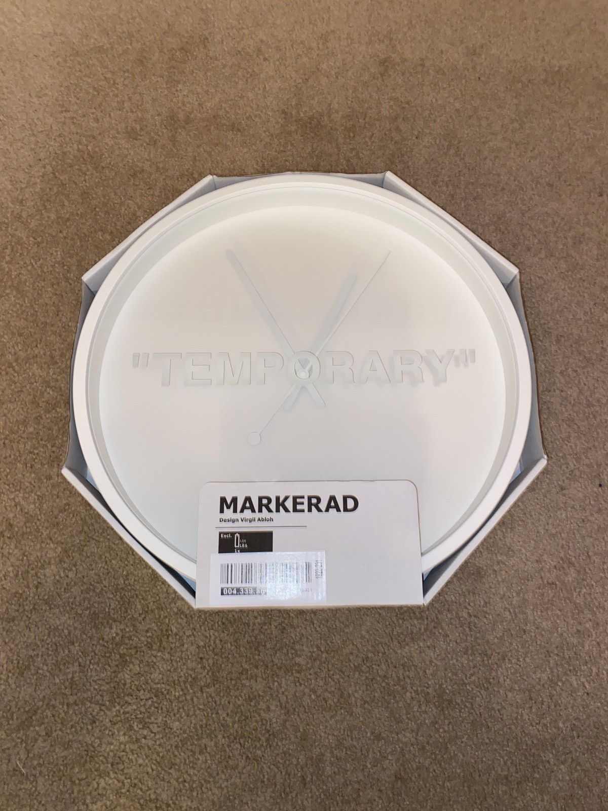 Ikea Off White Ikea Clock Grailed