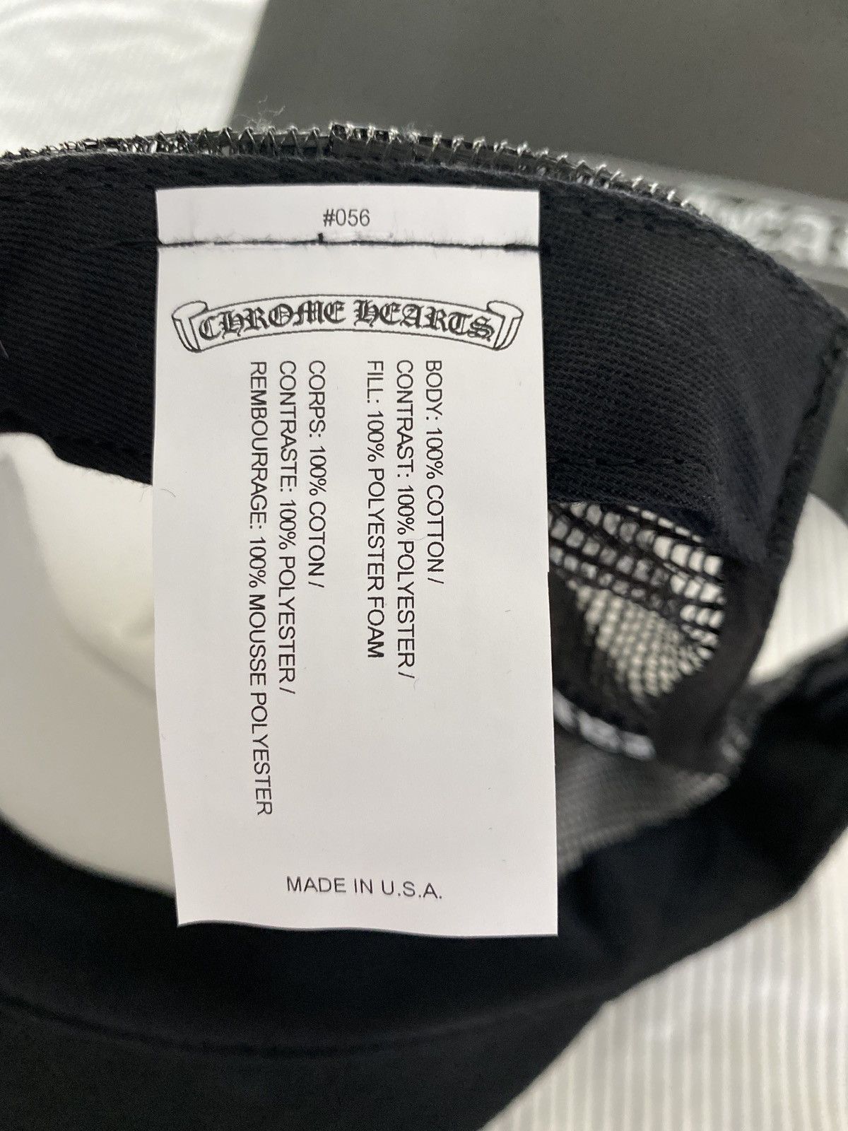 Chrome Hearts Chrome Heart Trucker Hat Size ONE SIZE - 4 Thumbnail