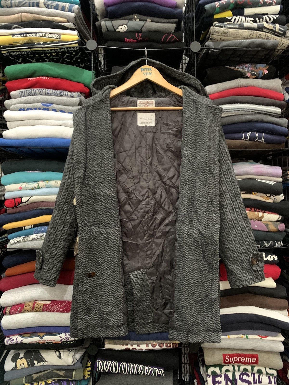 Harris Tweed HARRIS TWEED x SEVENDAY SUNDAY DUFLLE COAT Size US L / EU 52-54 / 3 - 8 Thumbnail