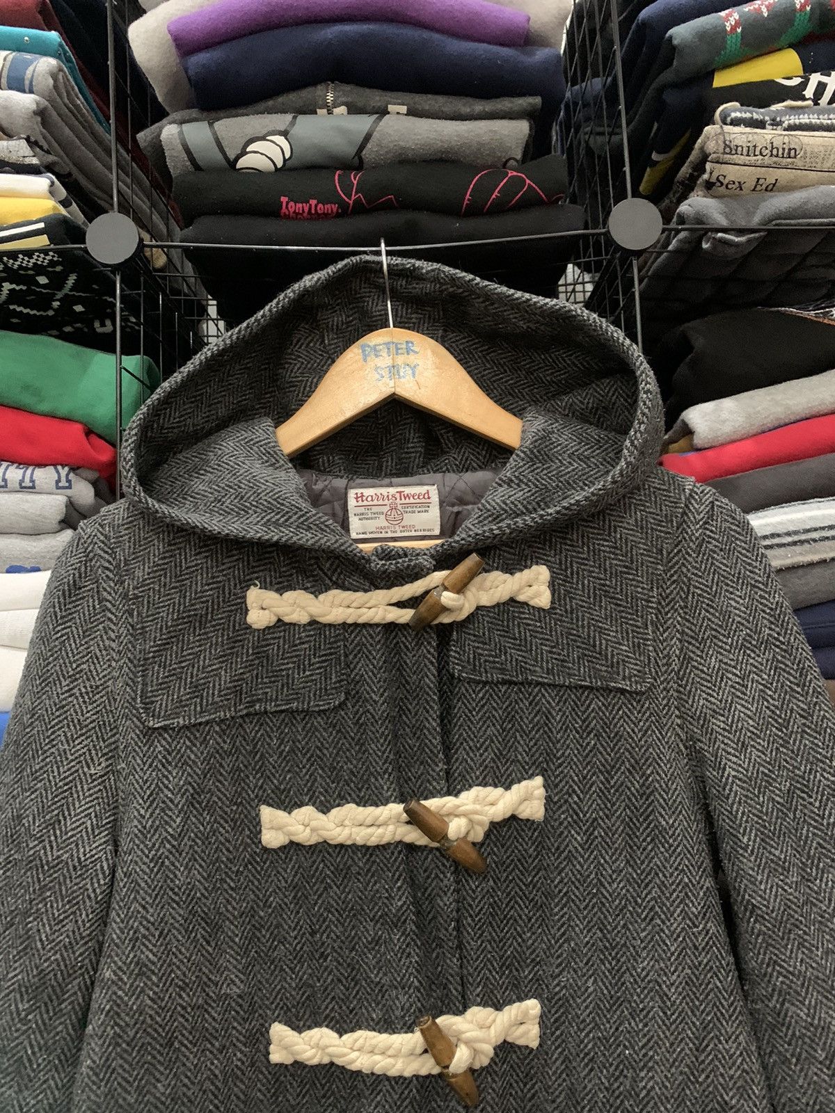 Harris Tweed HARRIS TWEED x SEVENDAY SUNDAY DUFLLE COAT Size US L / EU 52-54 / 3 - 2 Thumbnail