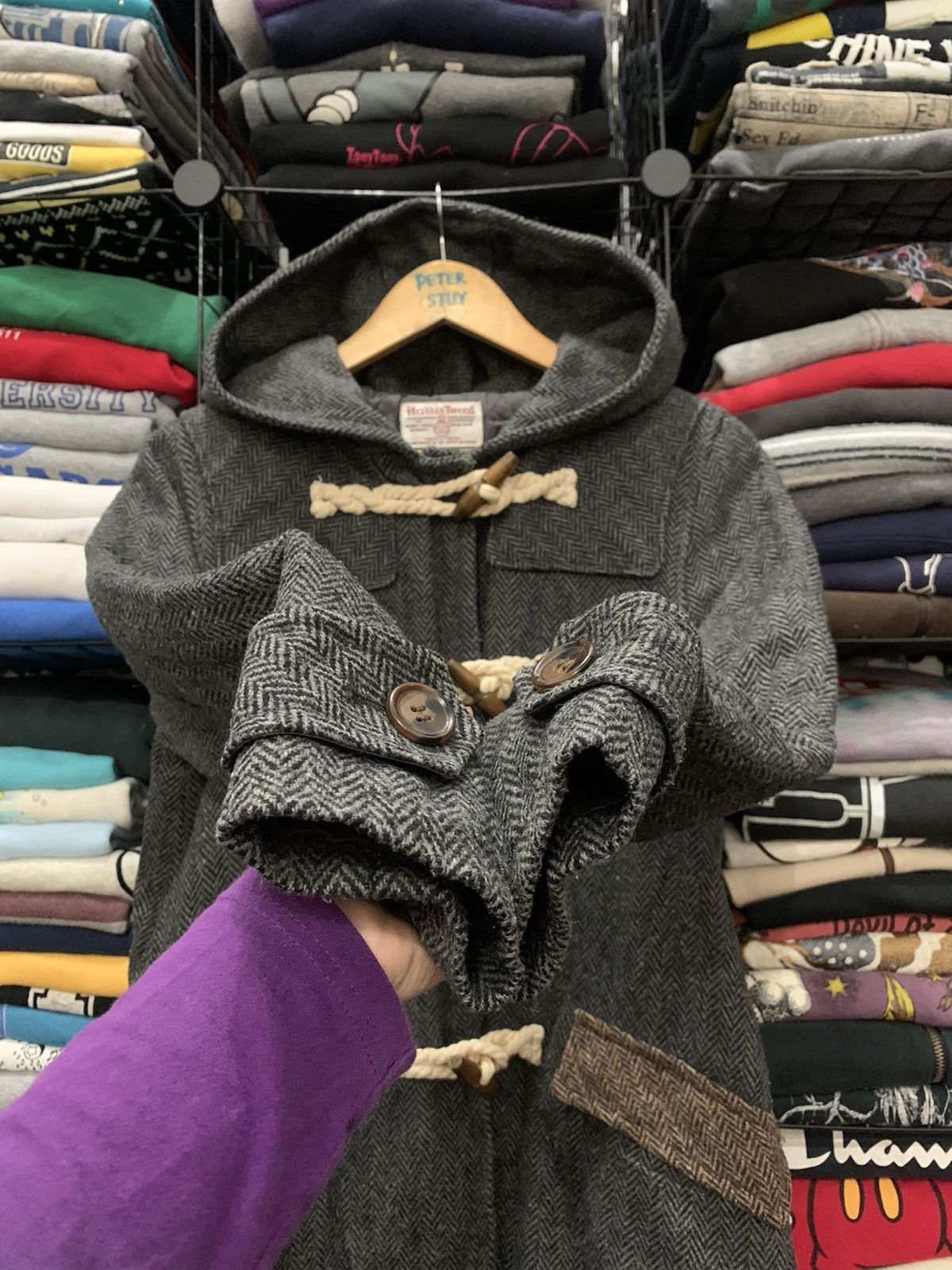 Harris Tweed HARRIS TWEED x SEVENDAY SUNDAY DUFLLE COAT Size US L / EU 52-54 / 3 - 5 Thumbnail