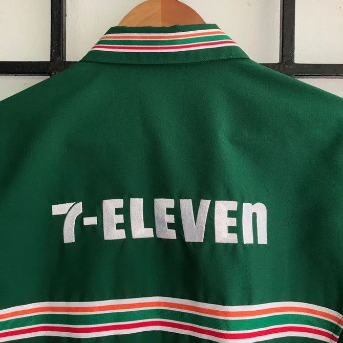 Japanese Brand 💣 OFFER 90's 7 ELEVEN Embroidery Logo Zipper Jacket Size US M / EU 48-50 / 2 - 2 Thumbnail