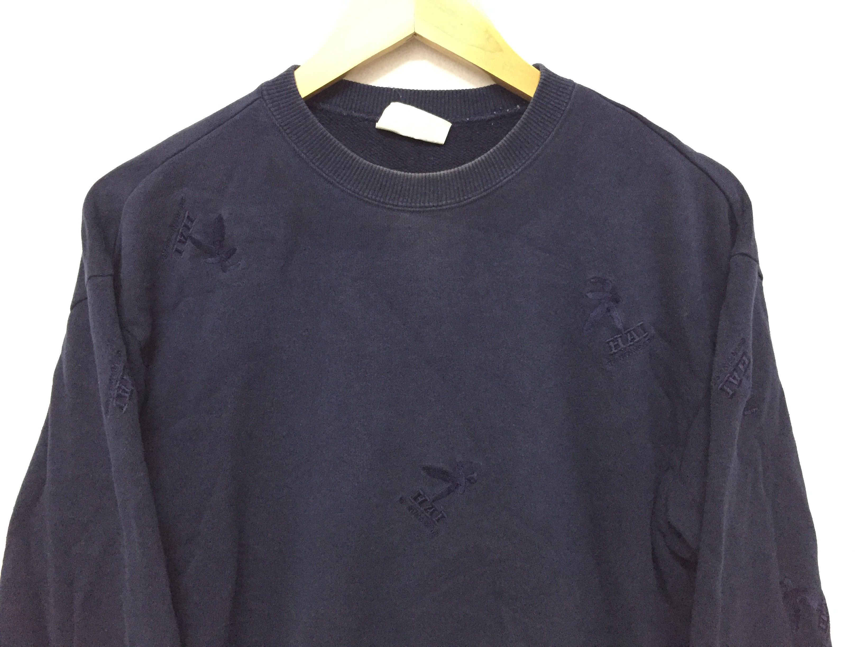 Hai Sporting Gear 90's ISSEY MIYAKE full embroidered logo sweatshirt Size US S / EU 44-46 / 1 - 3 Thumbnail