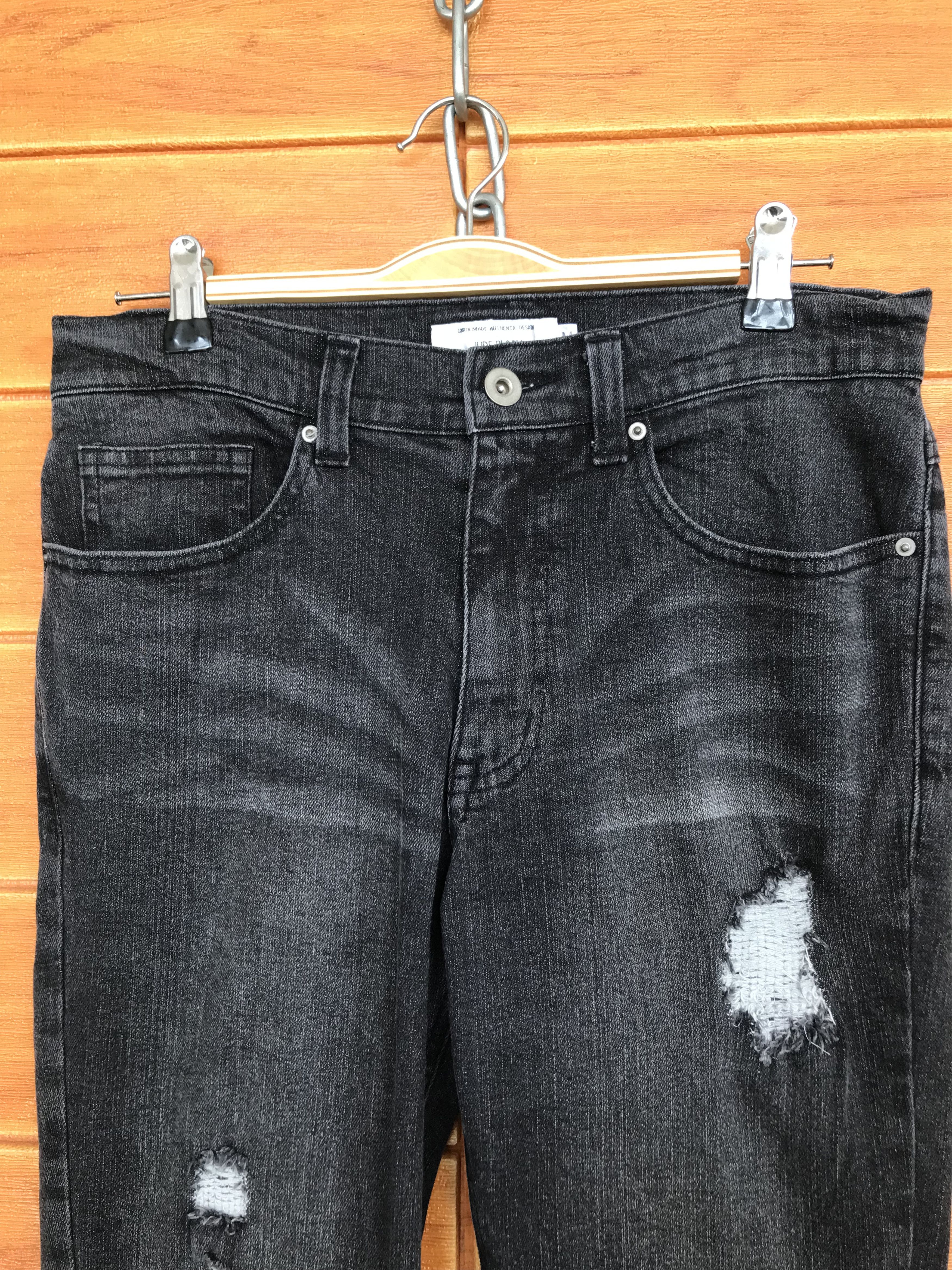 If Six Was Nine Jude Bloom Distressed Denim Jeans Size US 30 / EU 46 - 2 Thumbnail