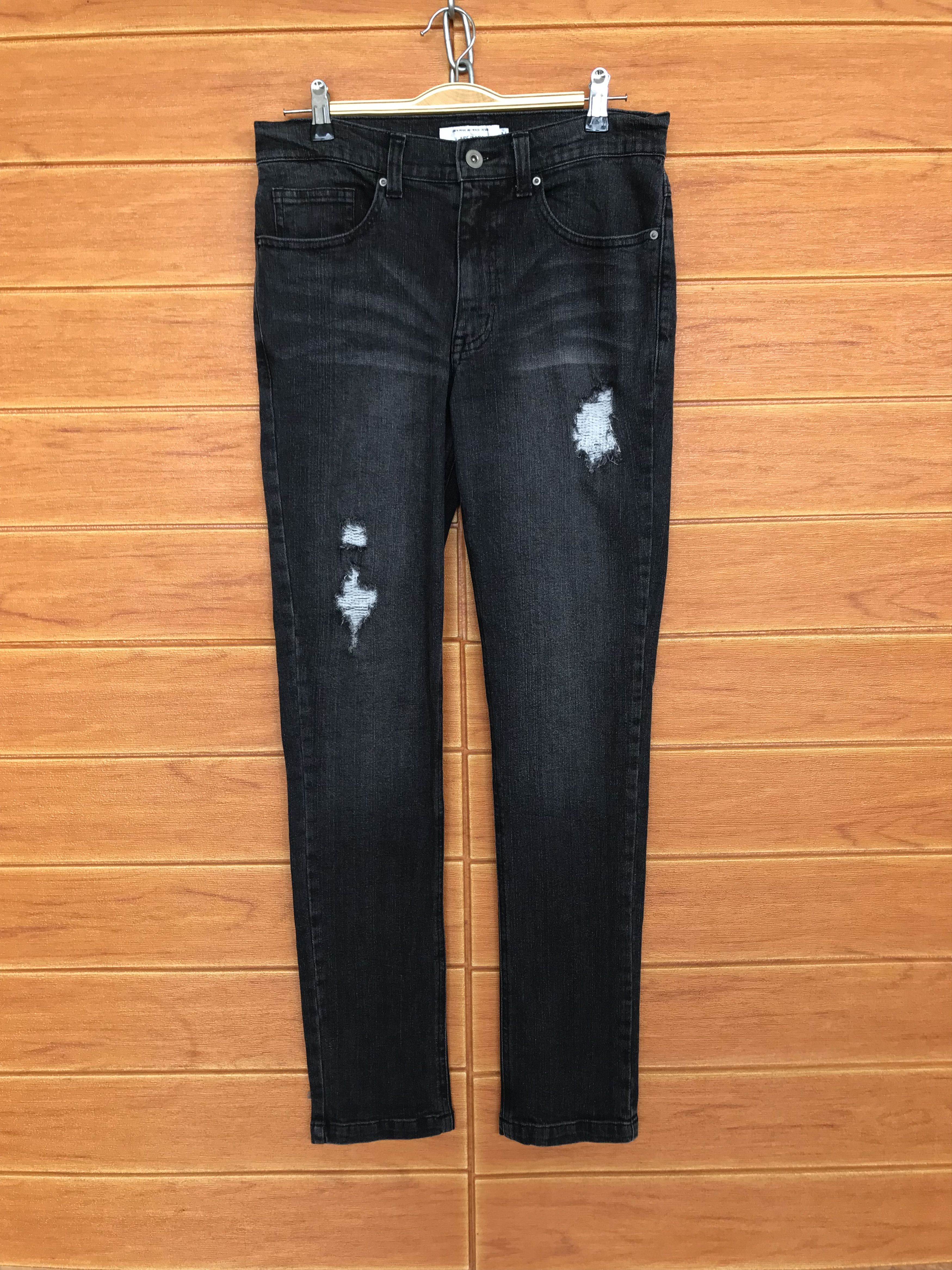 If Six Was Nine Jude Bloom Distressed Denim Jeans Size US 30 / EU 46 - 1 Thumbnail