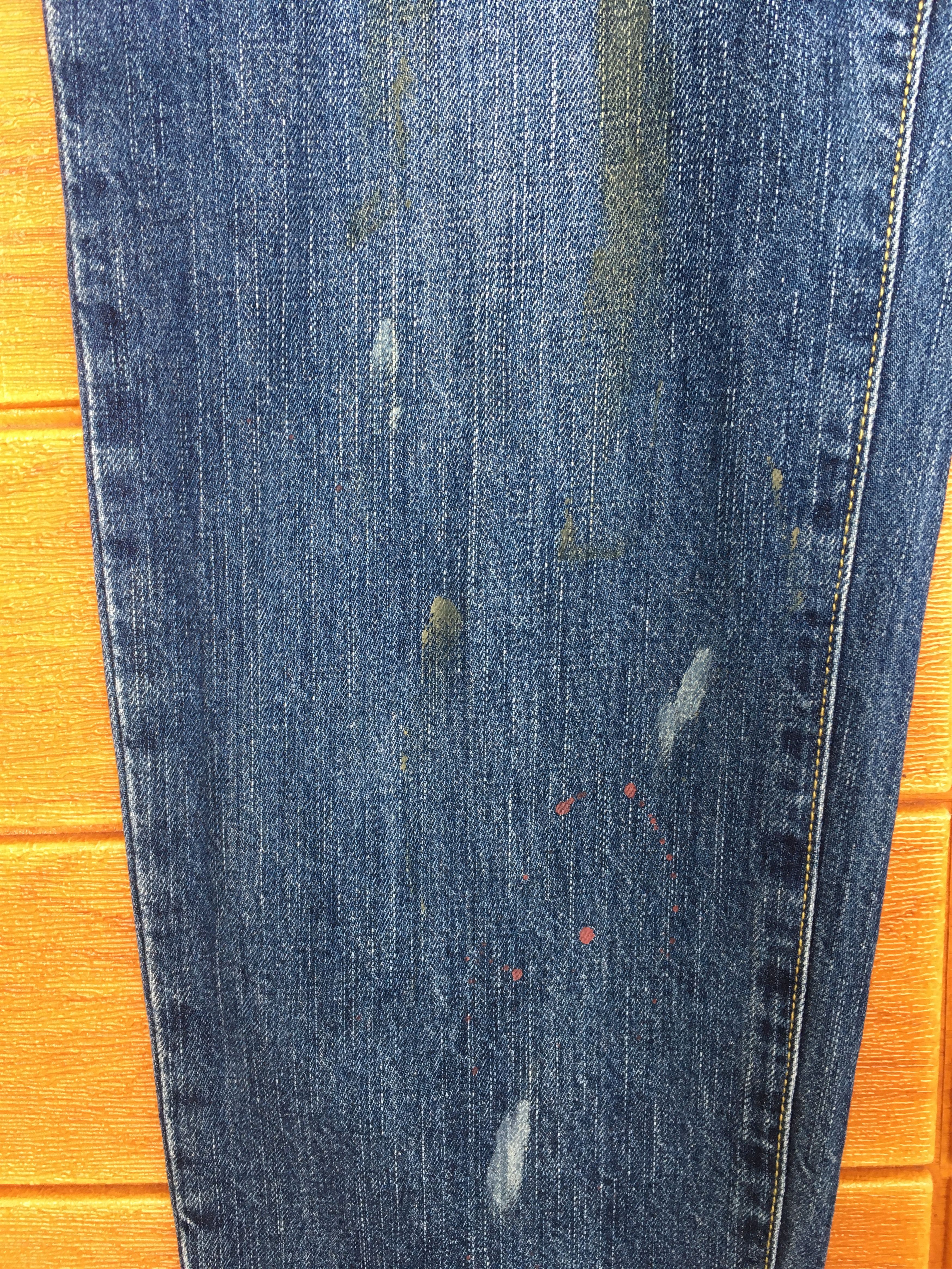 Comme des Garcons × Undercover Niko And.. Painted Distressed Denim Jeans Size US 33 - 9 Thumbnail