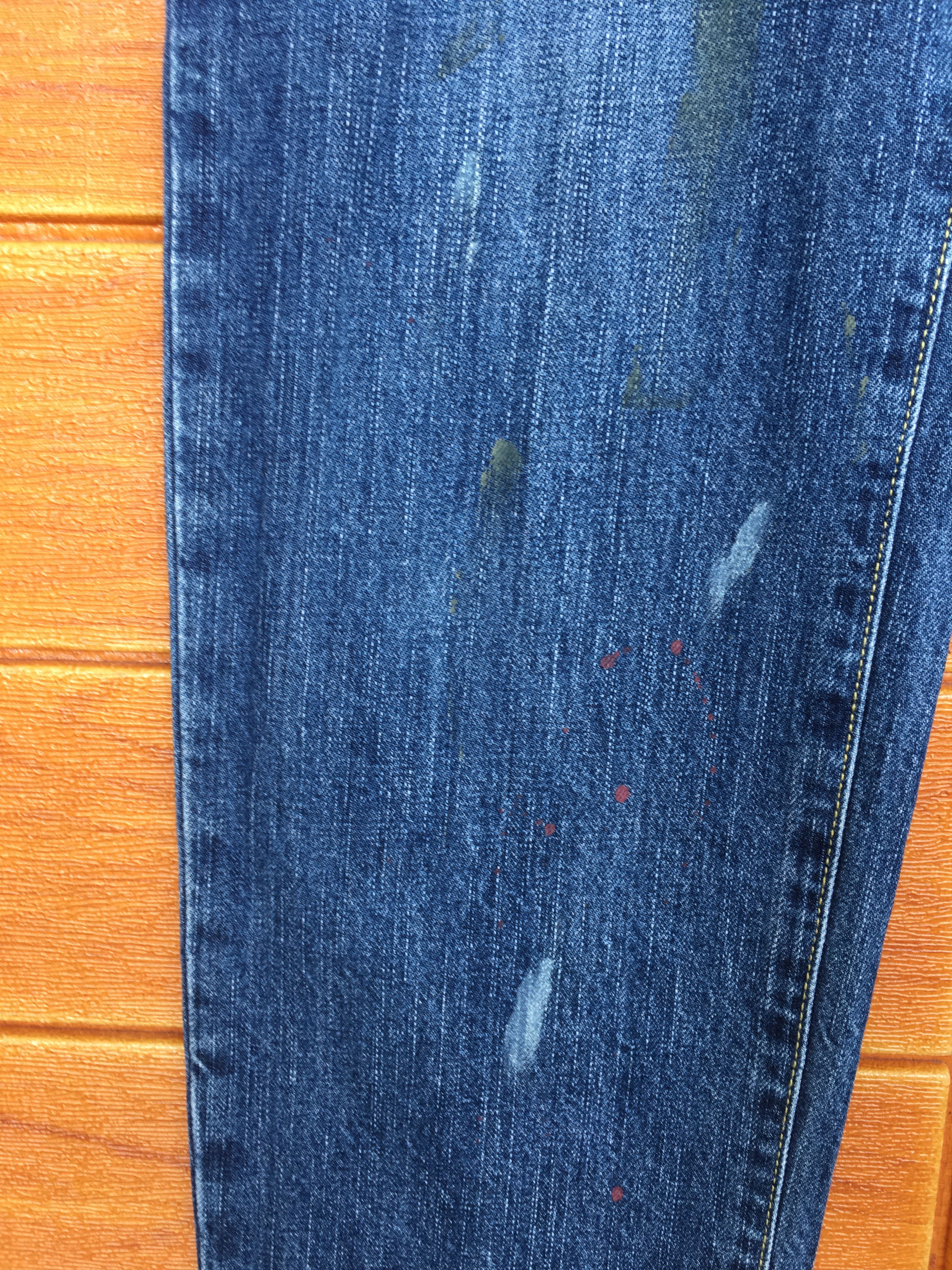 Comme des Garcons × Undercover Niko And.. Painted Distressed Denim Jeans Size US 33 - 7 Thumbnail