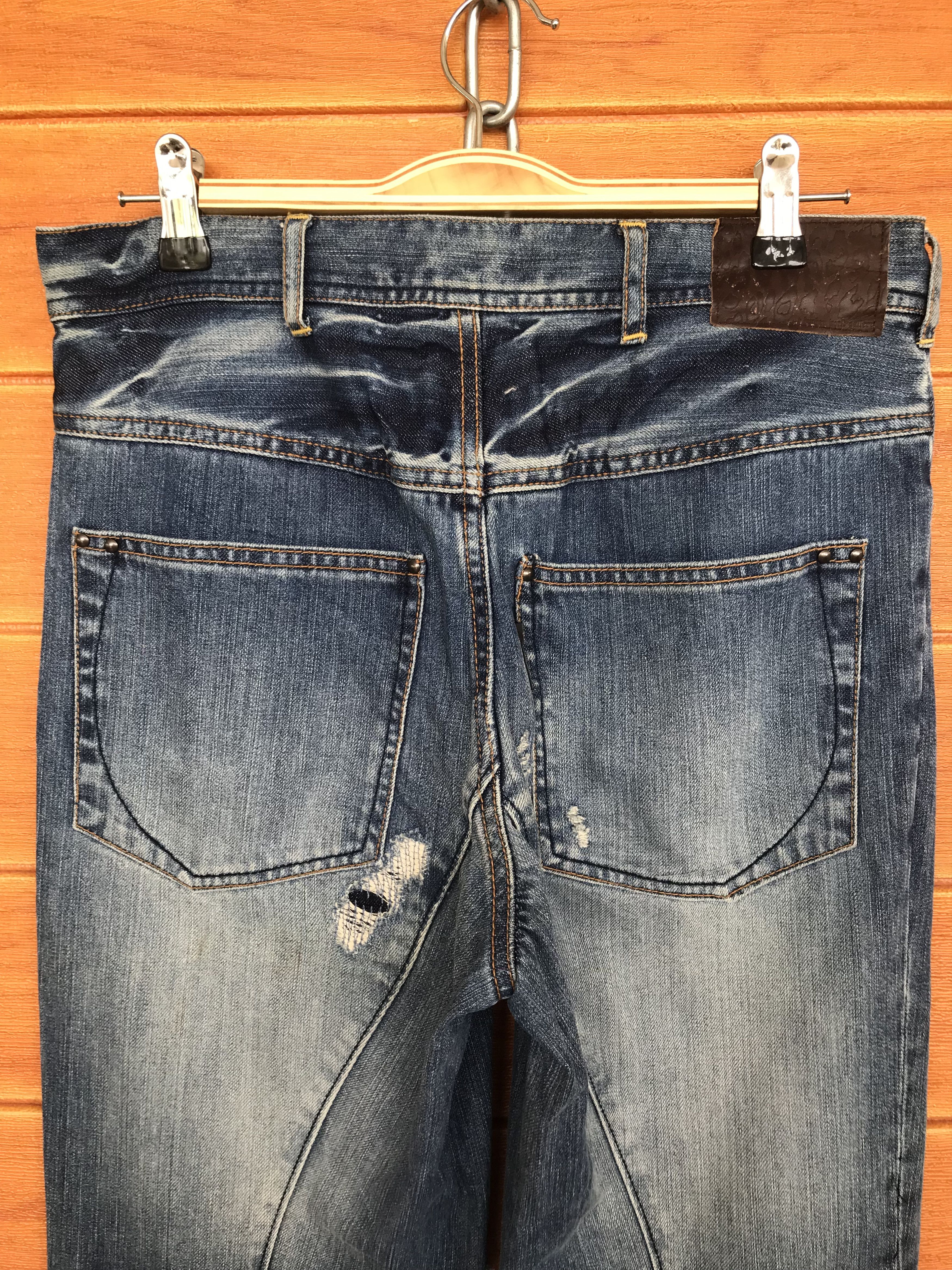 Comme des Garcons × Undercover Ehyphen World Gallery Distressed Denim Jeans Size US 30 / EU 46 - 12 Thumbnail