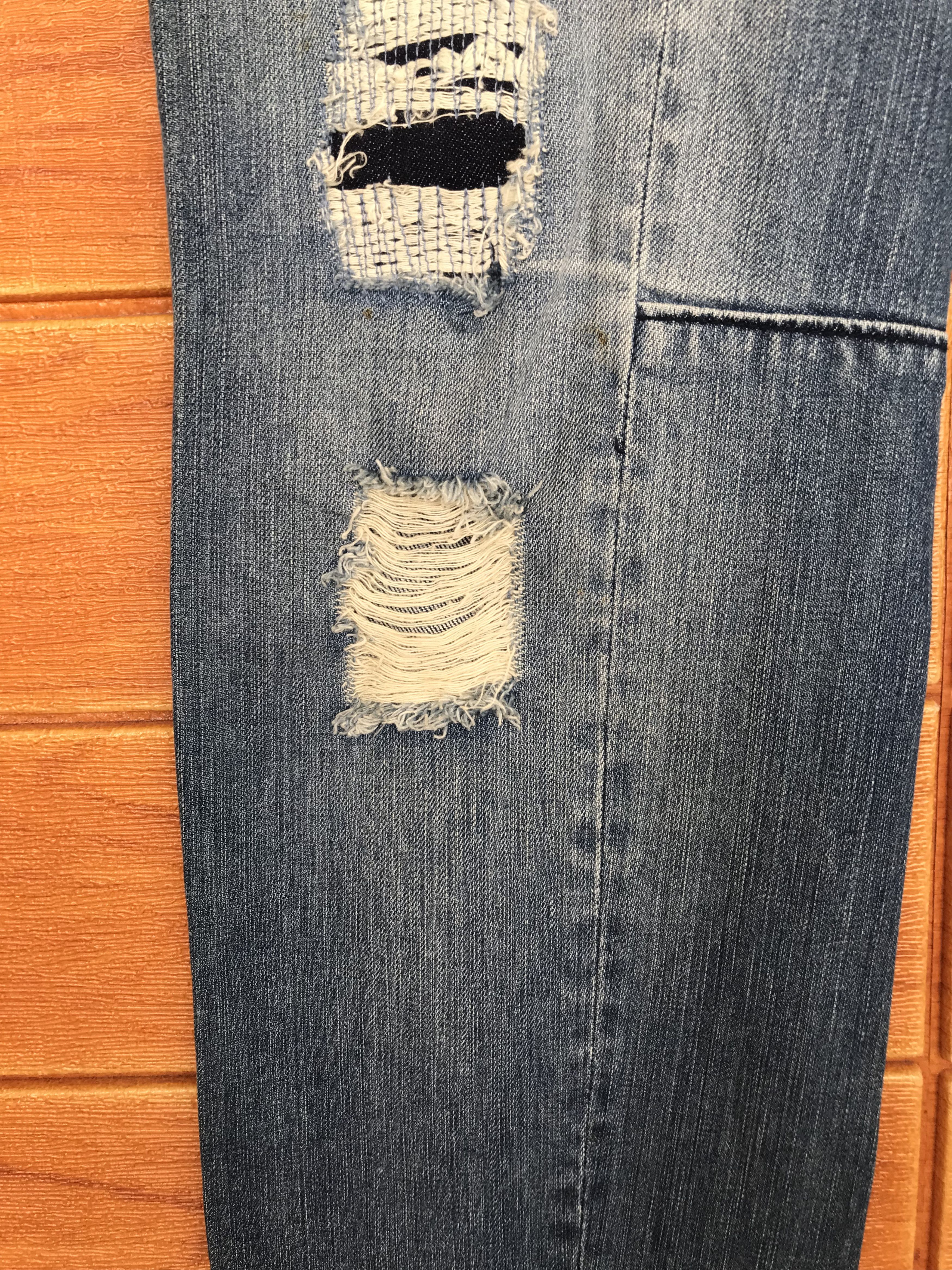 Comme des Garcons × Undercover Ehyphen World Gallery Distressed Denim Jeans Size US 30 / EU 46 - 7 Thumbnail