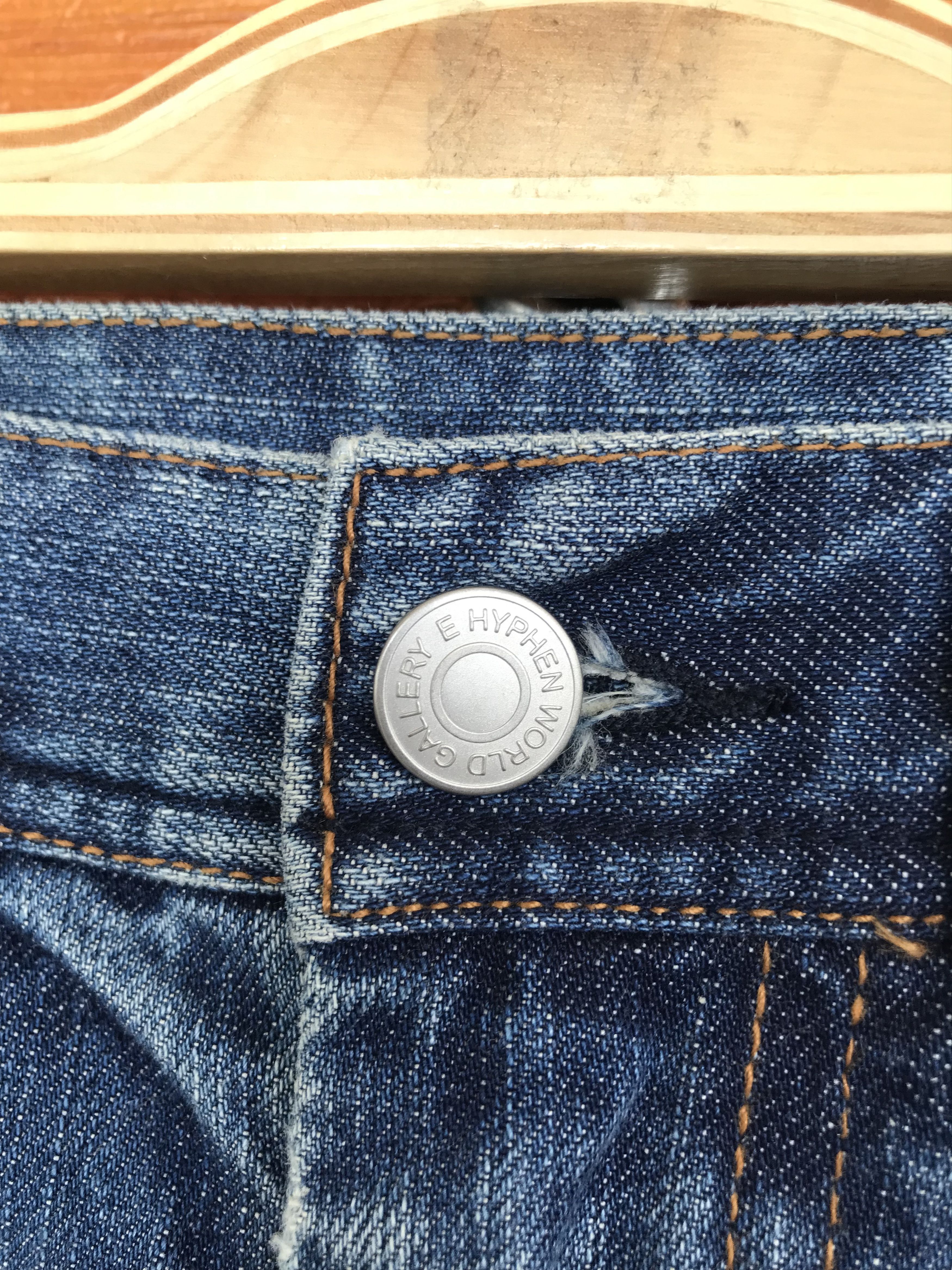 Comme des Garcons × Undercover Ehyphen World Gallery Distressed Denim Jeans Size US 30 / EU 46 - 19 Thumbnail