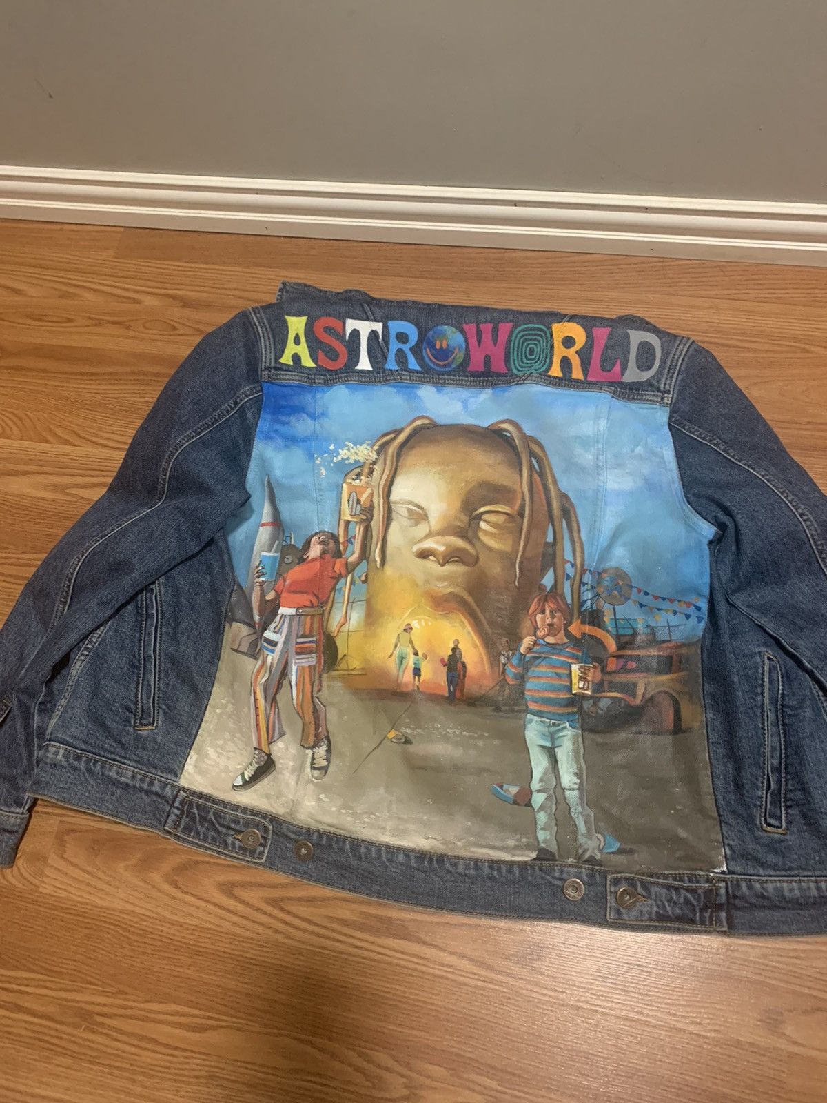 Astroworld denim jacket best sale