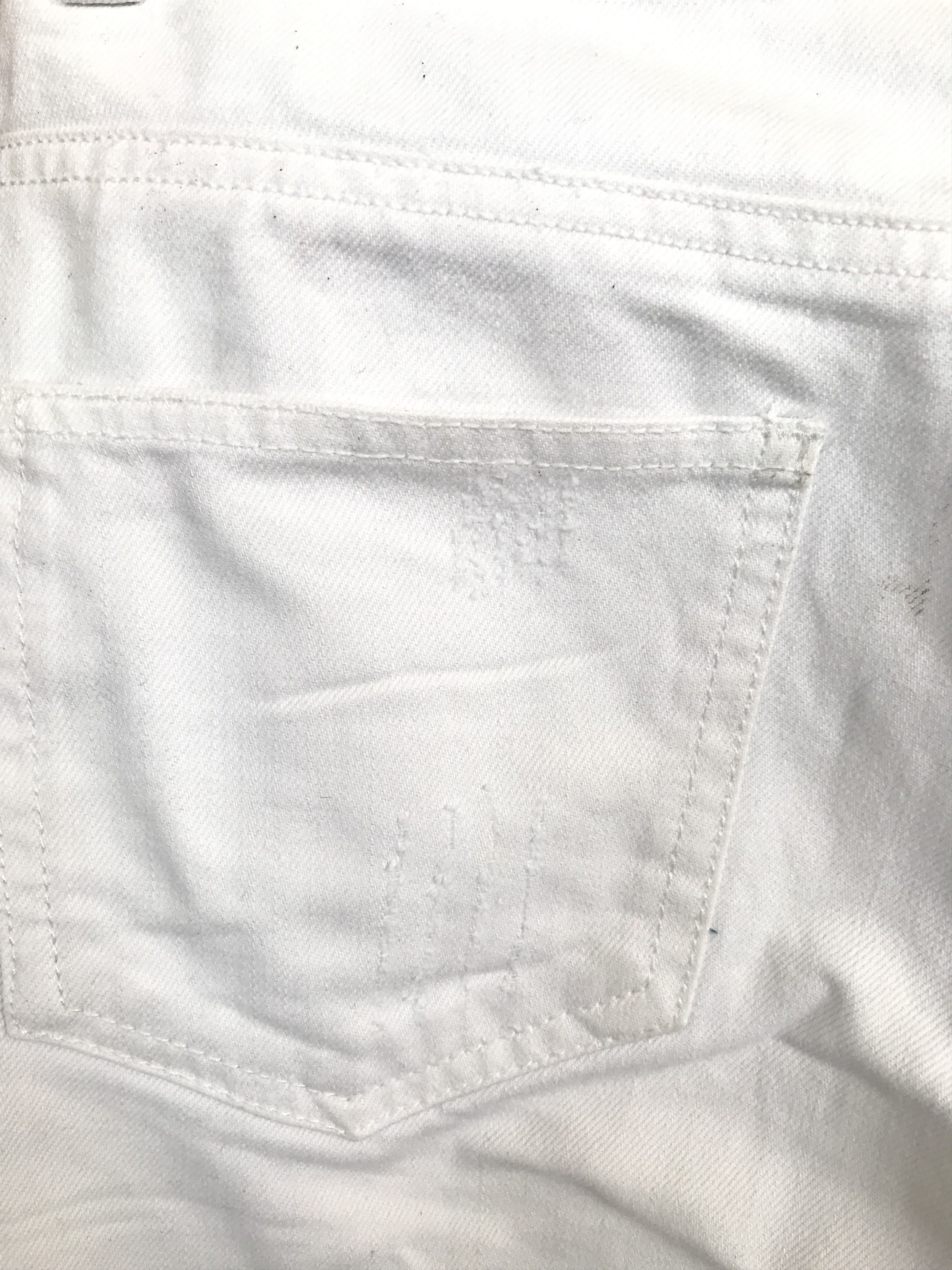 If Six Was Nine Colza White Distressed Denim Jeans Size US 29 - 13 Thumbnail