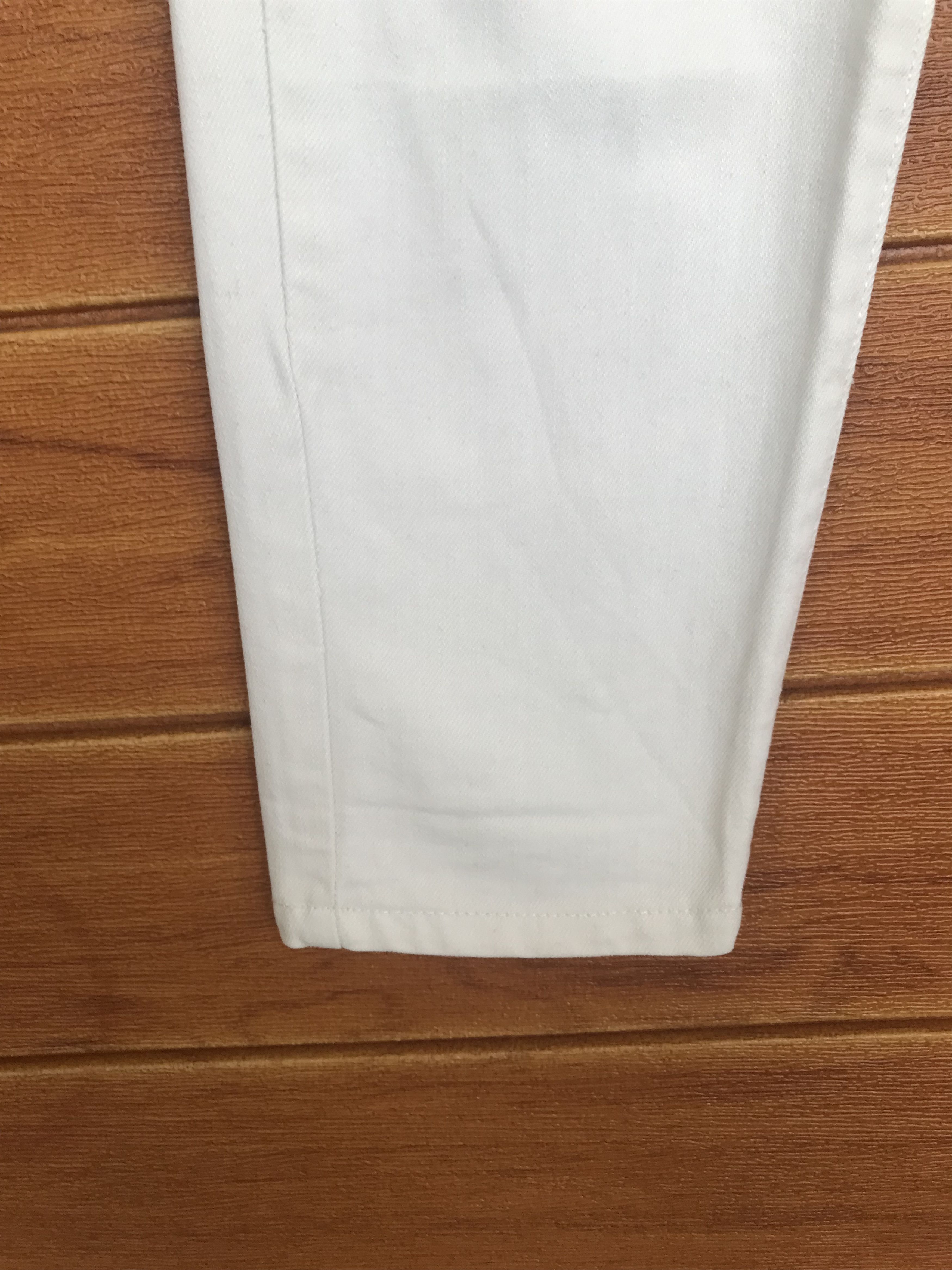 If Six Was Nine Colza White Distressed Denim Jeans Size US 29 - 7 Thumbnail