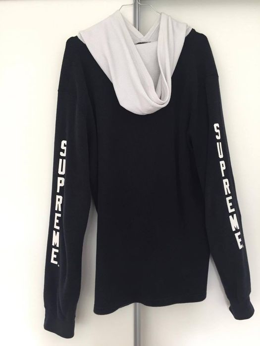 Supreme waffle thermal online hoodie