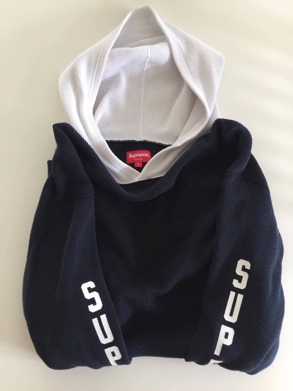 Supreme waffle thermal hoodie sale