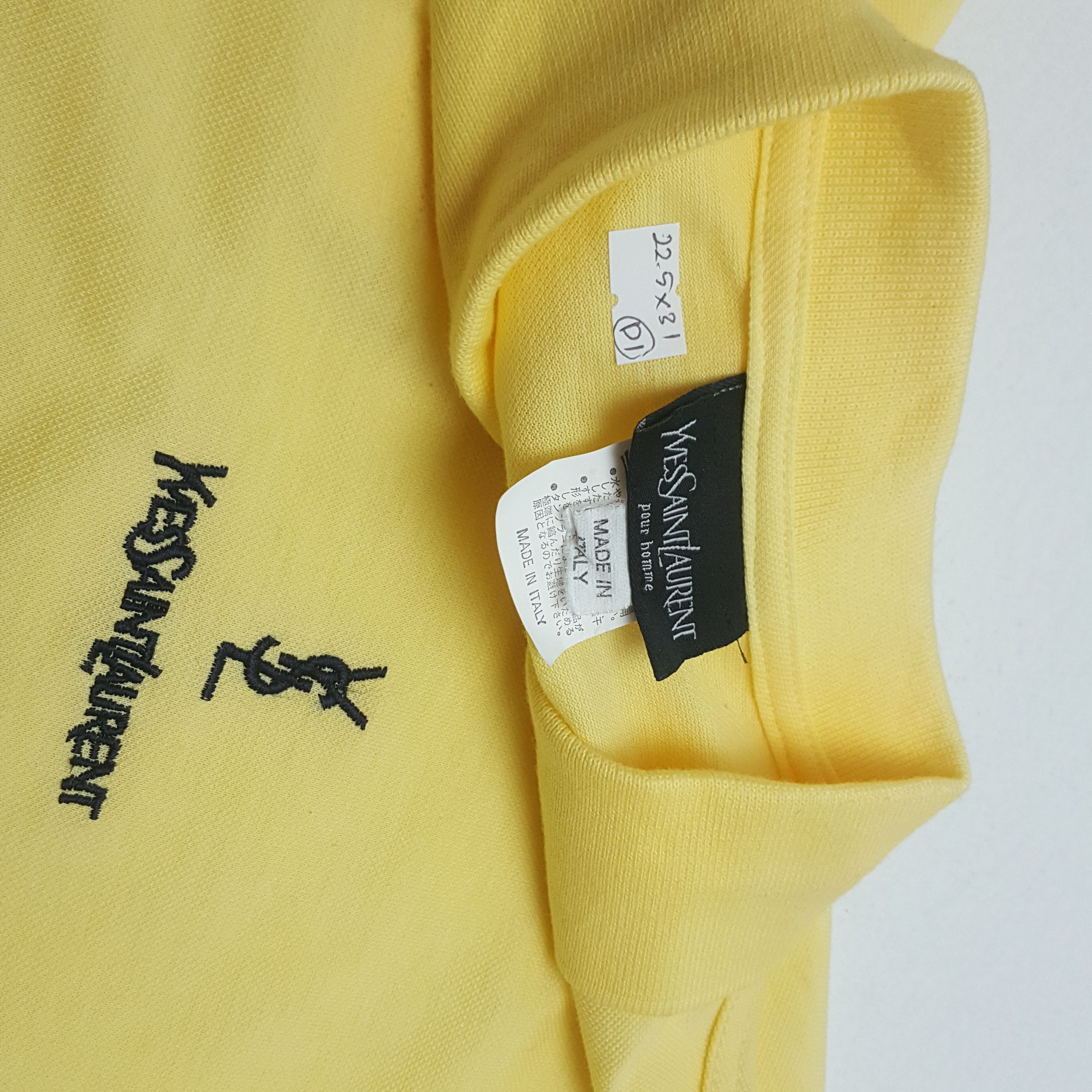 Vintage Vintage YVES SAINT LAURENT logo nice design polo shirt Size US XL / EU 56 / 4 - 3 Thumbnail