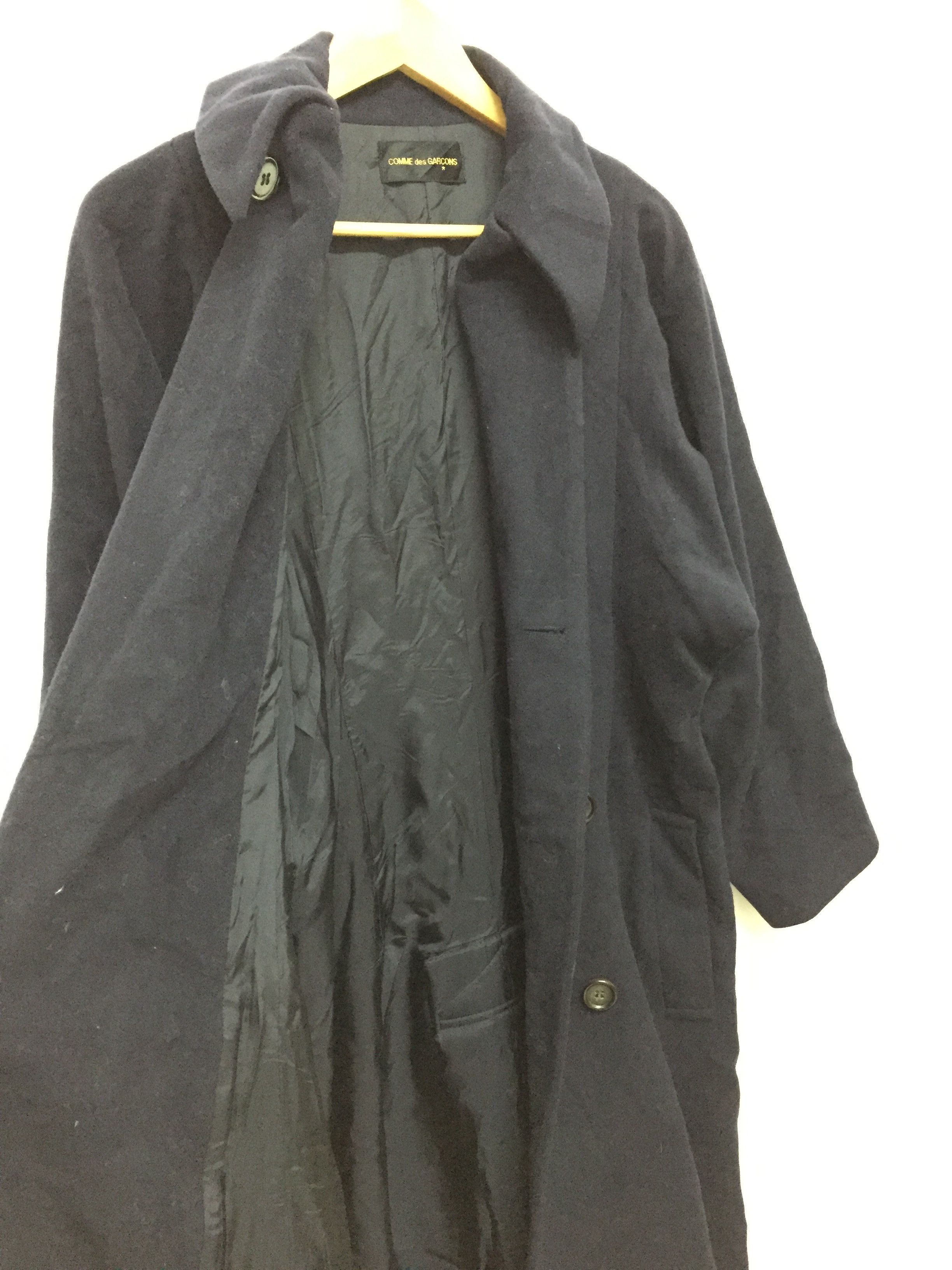 Comme des Garcons AW1993 COMME des GARCONS Rei Kawakubo Heavy Wool trench Size M / US 6-8 / IT 42-44 - 6 Thumbnail