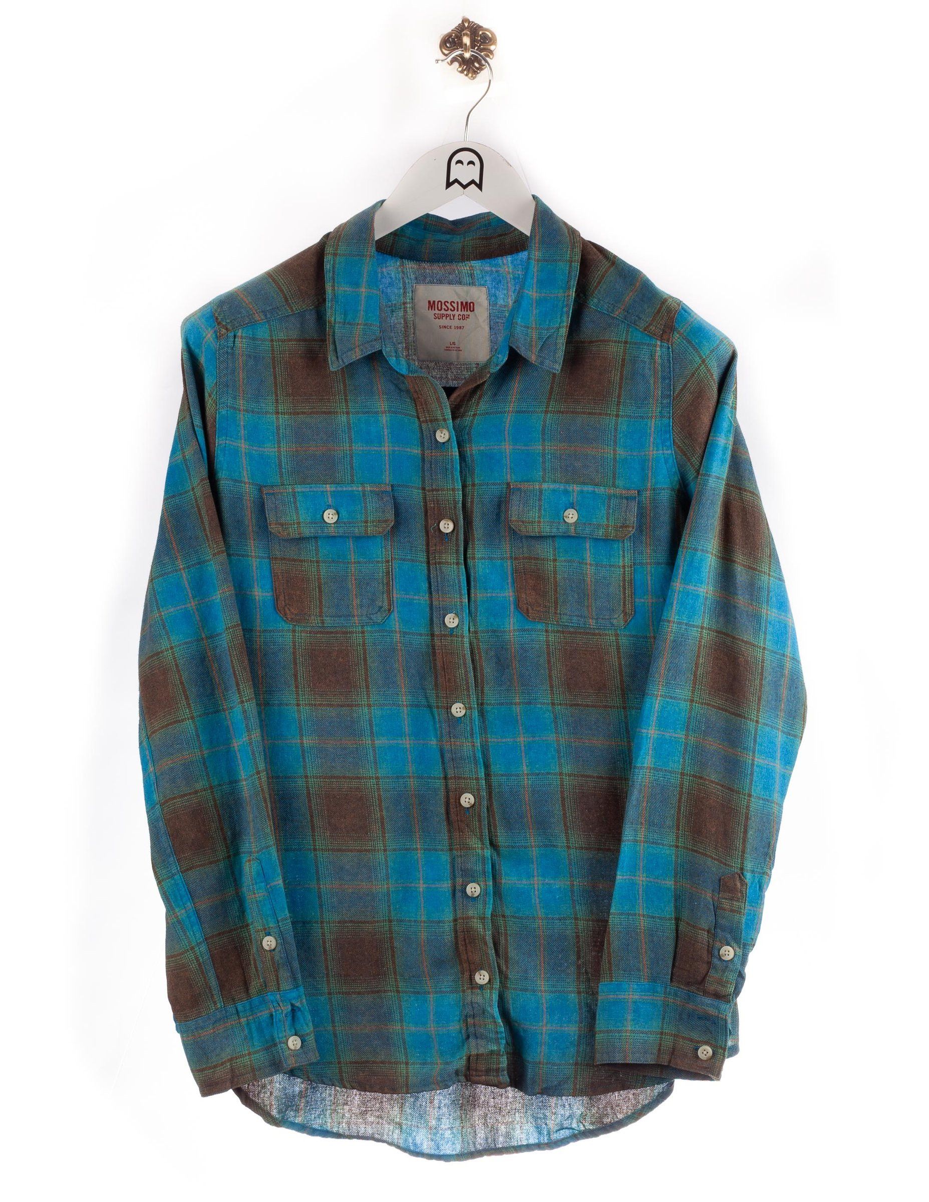 Mossimo Vintage Mossimo Supply Co Flannel Shirt Blue/Black | Grailed