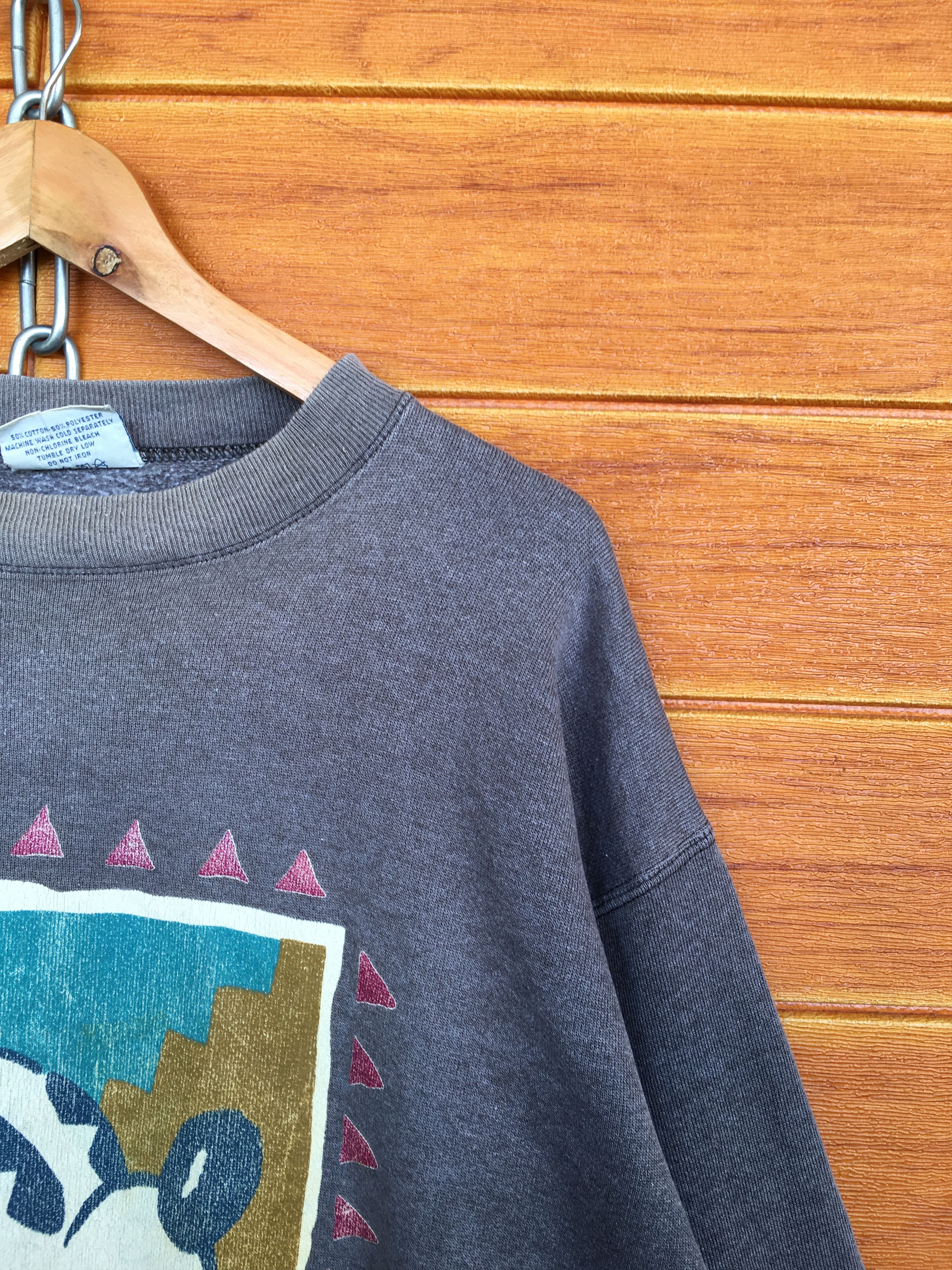 Velva Sheen Vintage 90s Mickey Mouse California Portrait Sweatshirt Size US L / EU 52-54 / 3 - 4 Thumbnail