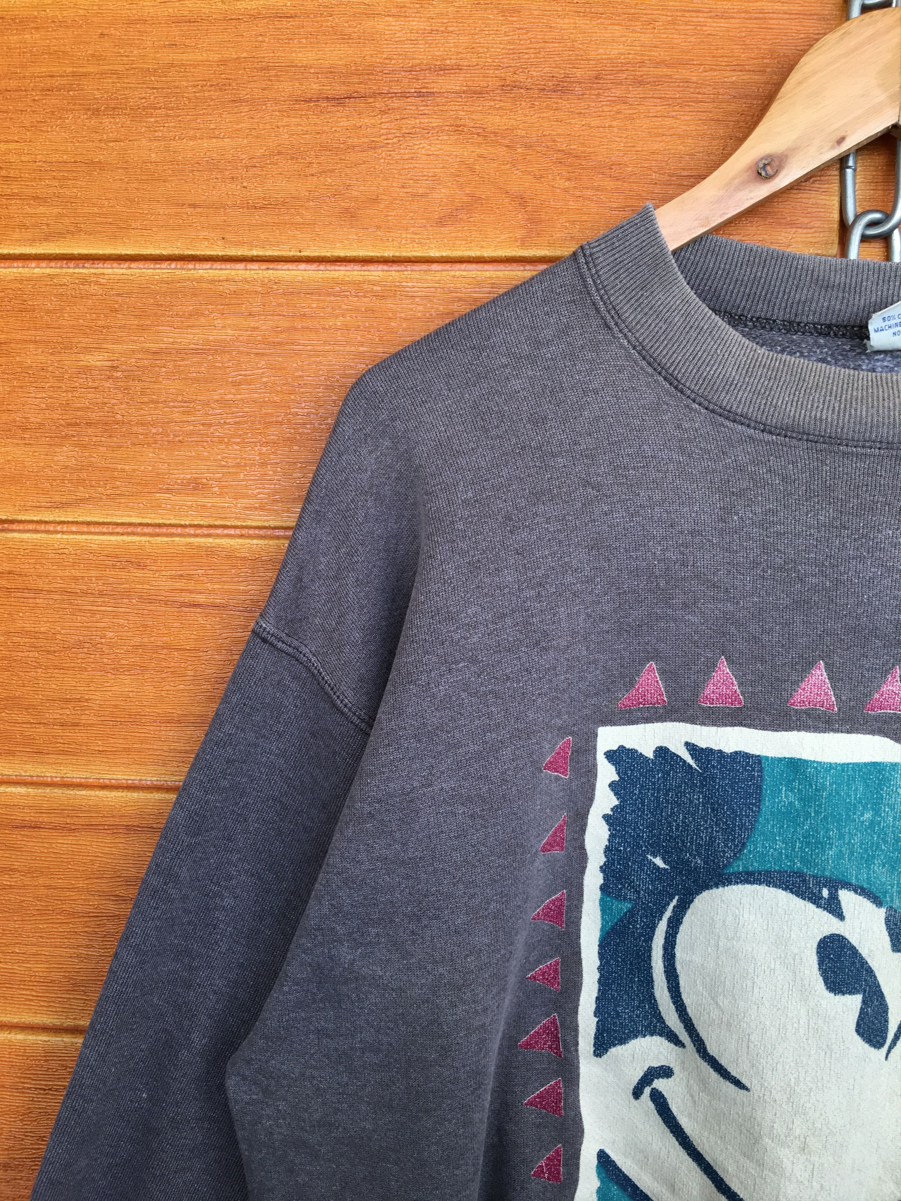 Velva Sheen Vintage 90s Mickey Mouse California Portrait Sweatshirt Size US L / EU 52-54 / 3 - 3 Thumbnail