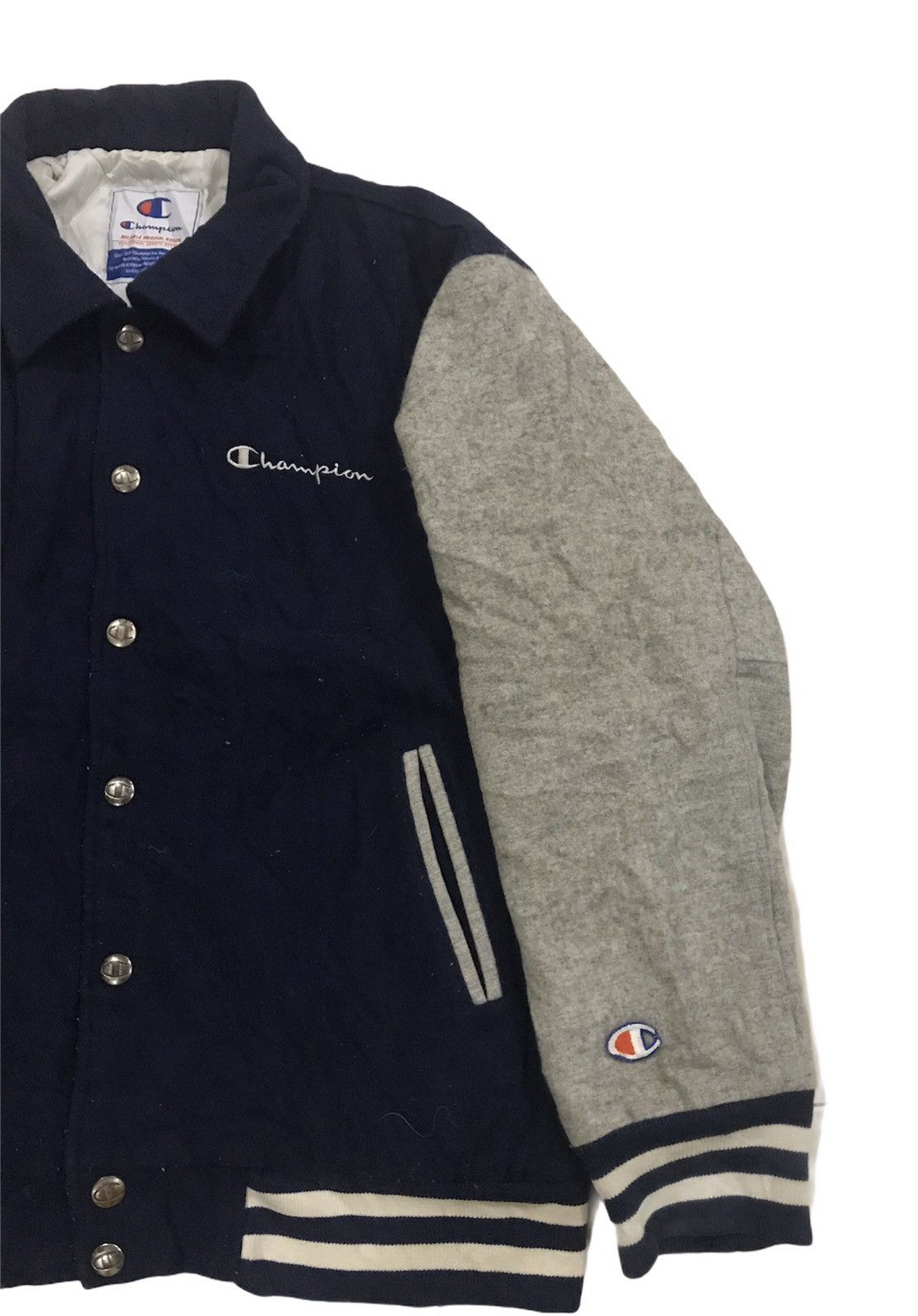 Champion Champion Embroidered Logo Varsity Jacket Size US L / EU 52-54 / 3 - 3 Thumbnail