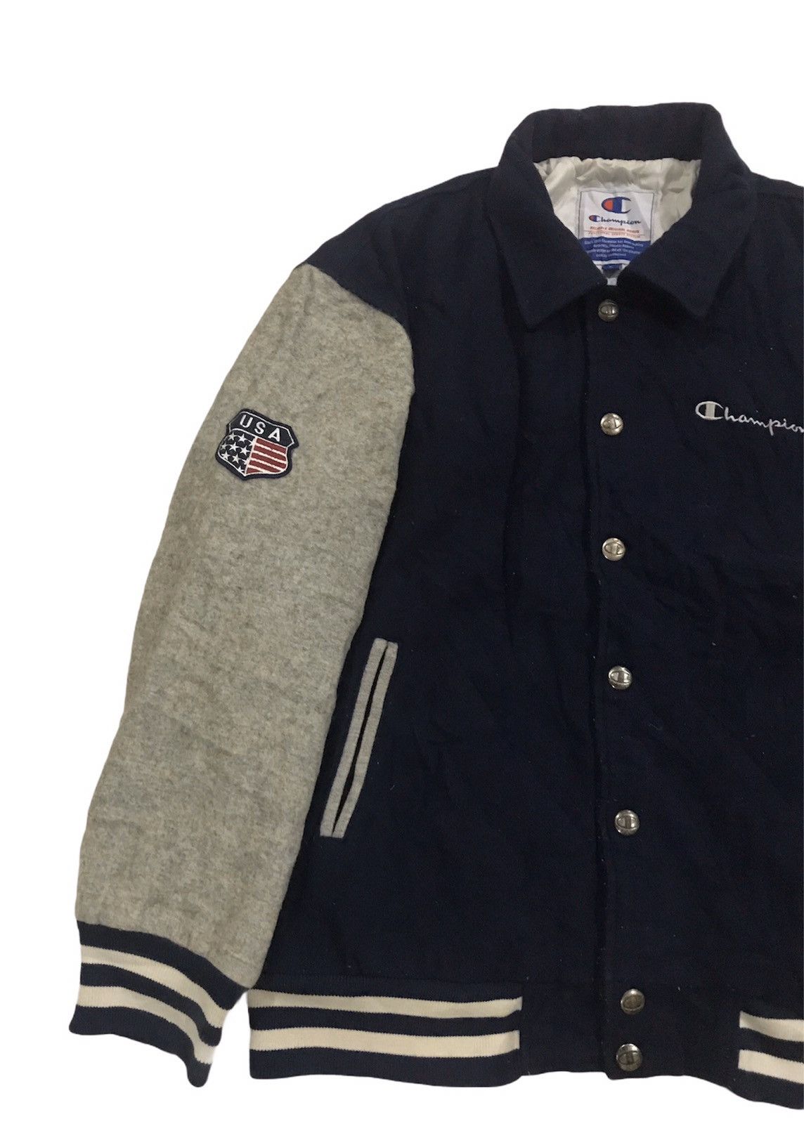 Champion Champion Embroidered Logo Varsity Jacket Size US L / EU 52-54 / 3 - 4 Thumbnail